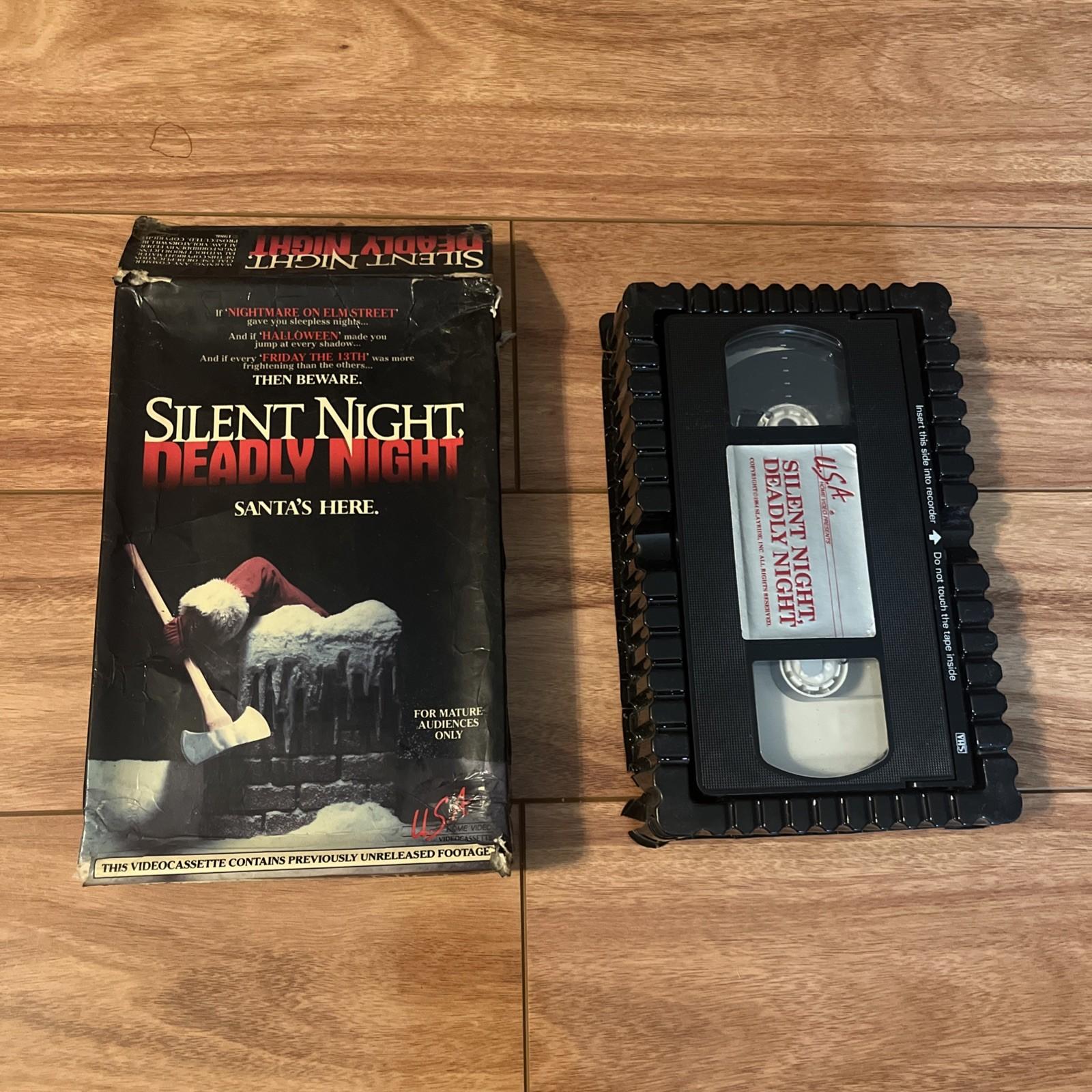 Silent Night Deadly Night vhs U.S.A Home Video Big box 1986 rare vhtf 