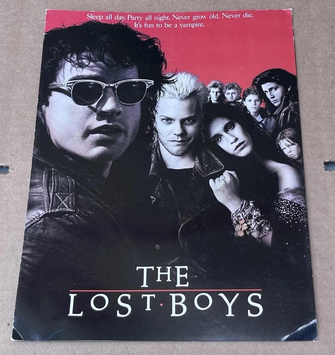 1987 The Lost Boys Movie Fold-out Original Program Cast Credit Promotional
