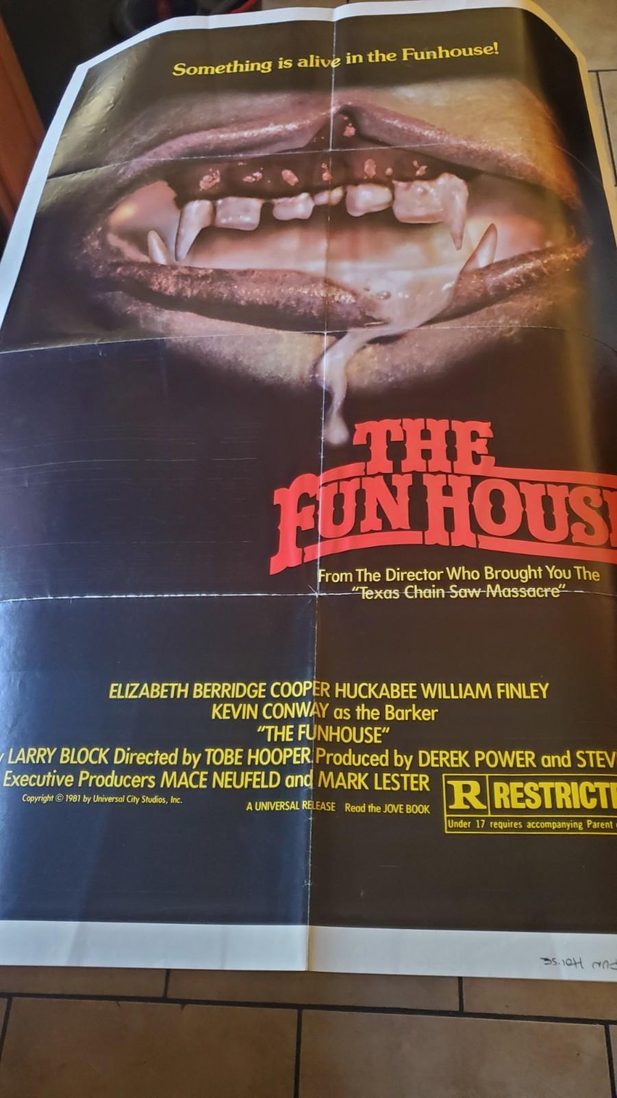 The Funhouse 1981 Original One Sheet Poster 27”x41”