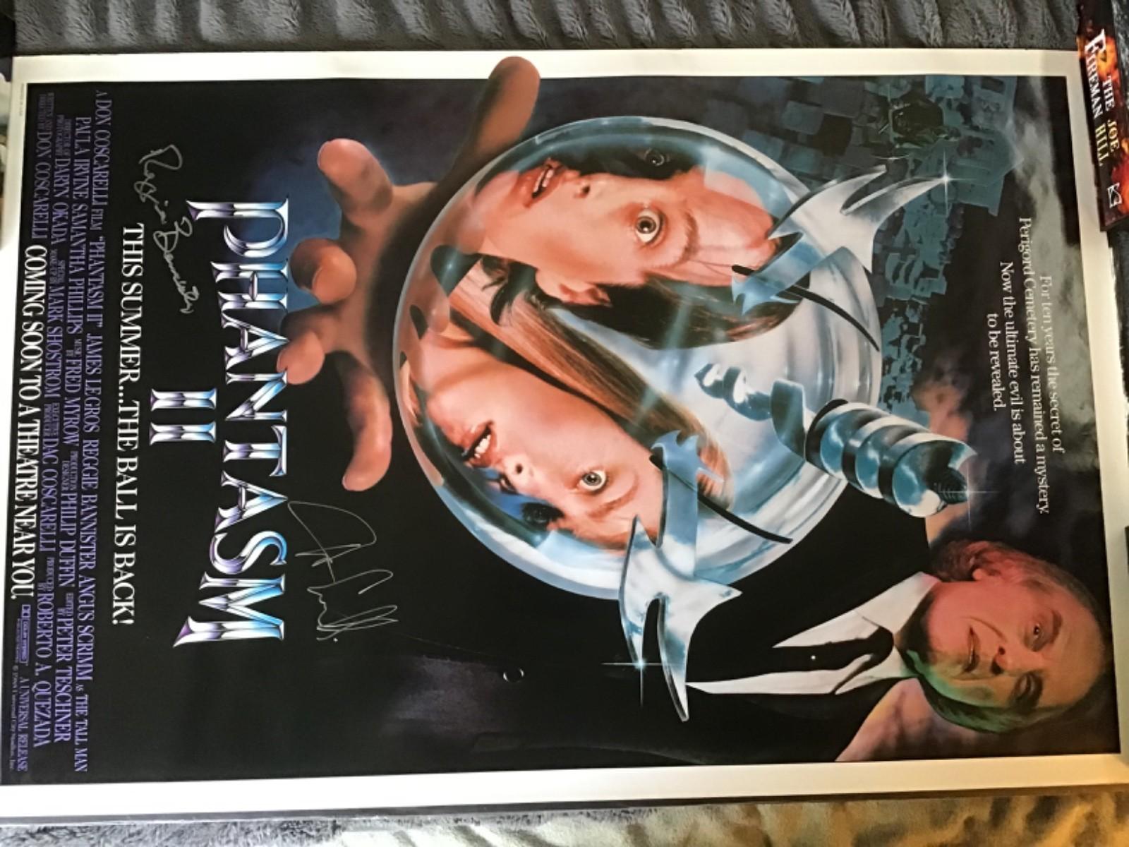 PHANTASM 2 ORIGINAL ROLLED POSTER 1988 Signed DON COSCARELLI Reggie BANNISTER