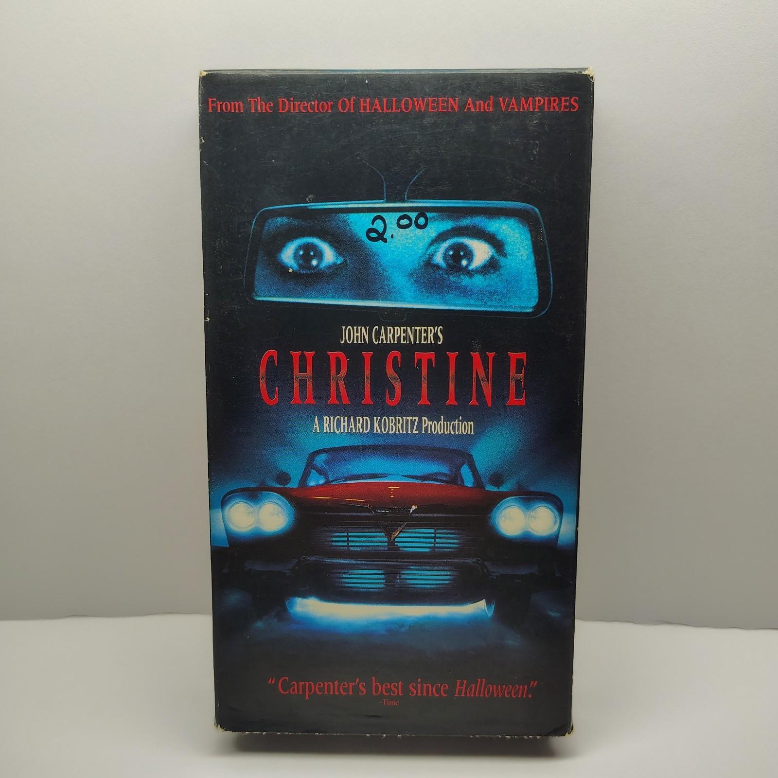 Vintage CHRISTINE horror VHS Slasher John Carpenters 1983 Film -1999 VHS Used