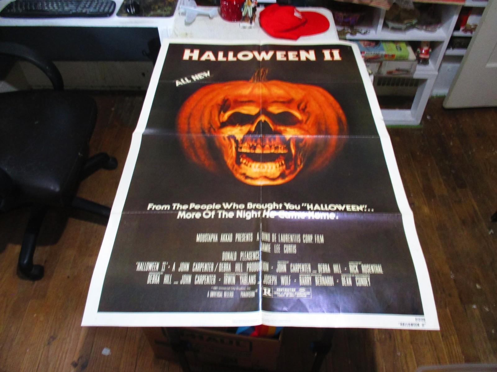 Halloween II (1981) Original Folded Movie Poster