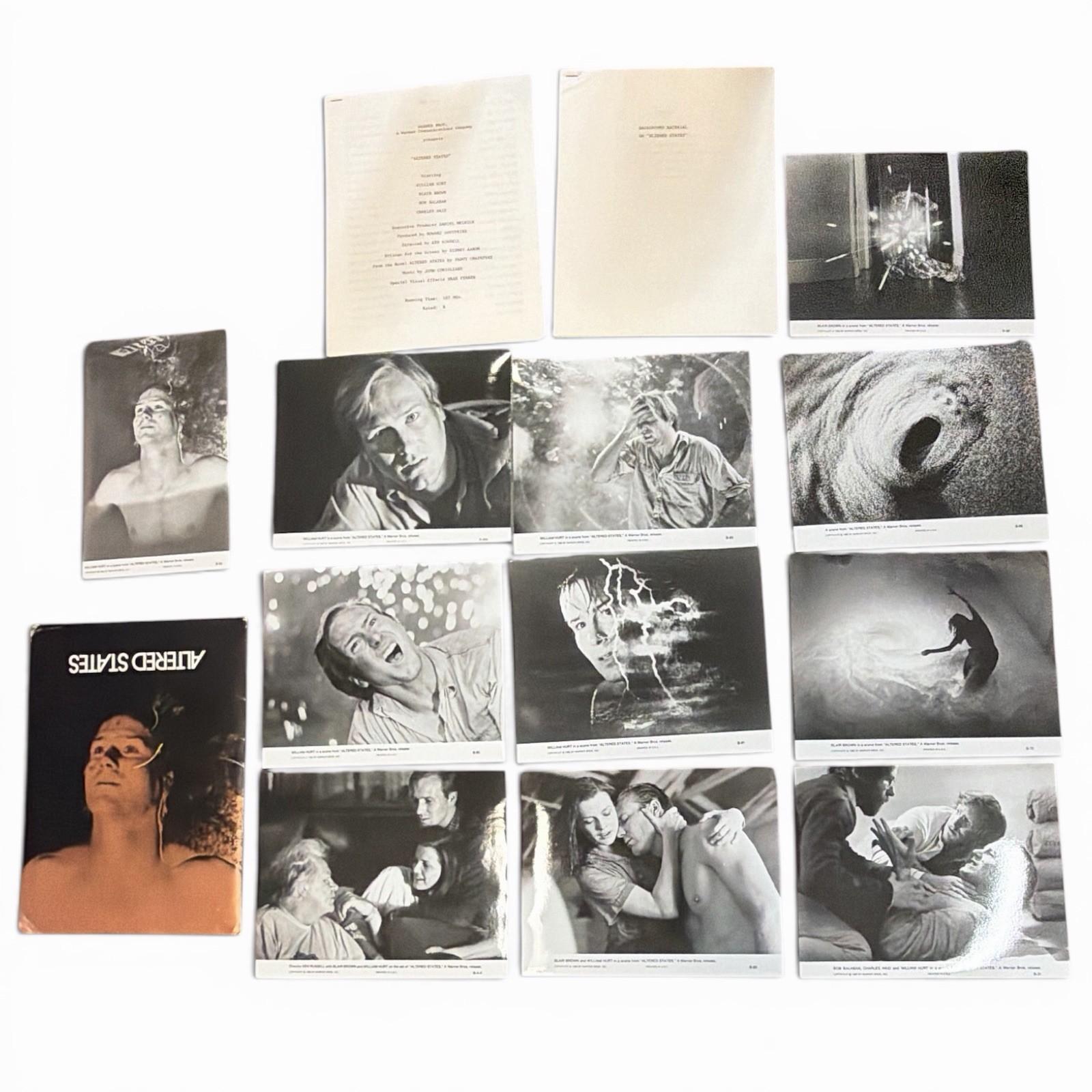 Original Press Package From The Movie Altered States Warner Bros 1980 Photo Set