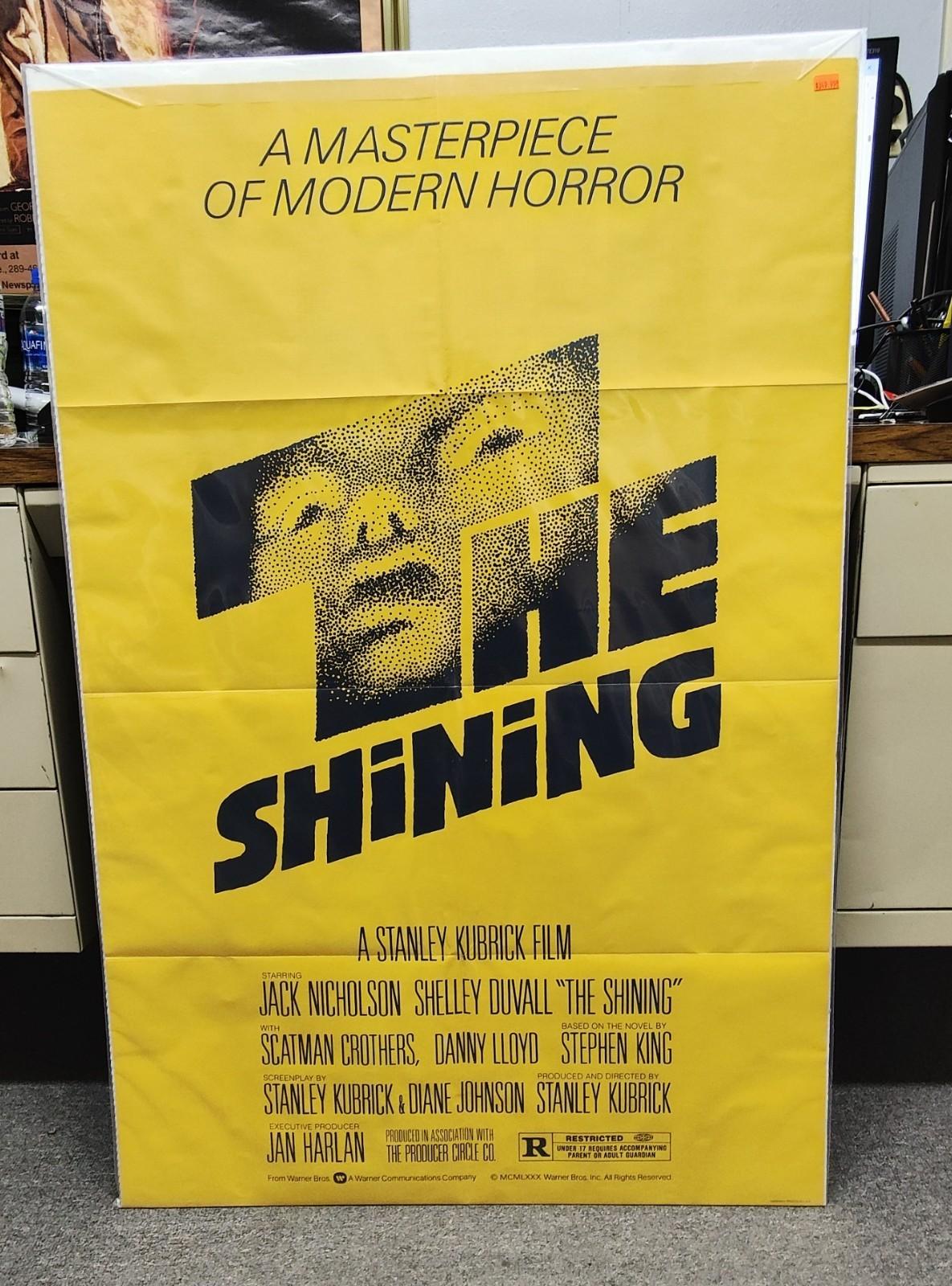 THE SHINING (1980) - ORIGINAL THEATRICAL ONE SHEET MOVIE POSTER - FOLDED