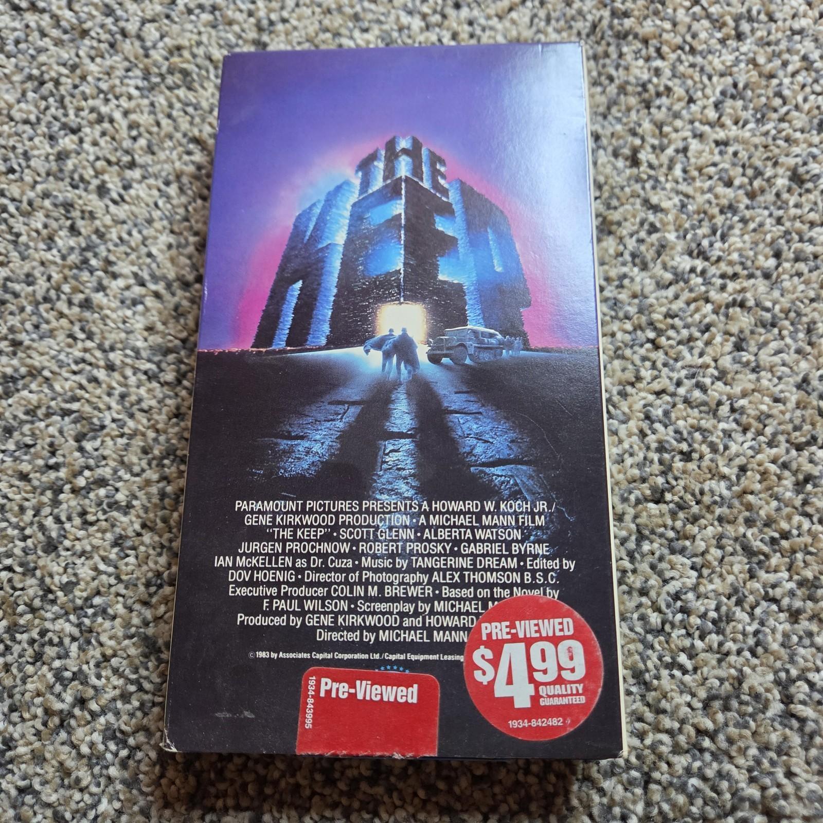 The Keep 1983 VHS paramount home video rare horror supernatural Blockbuster