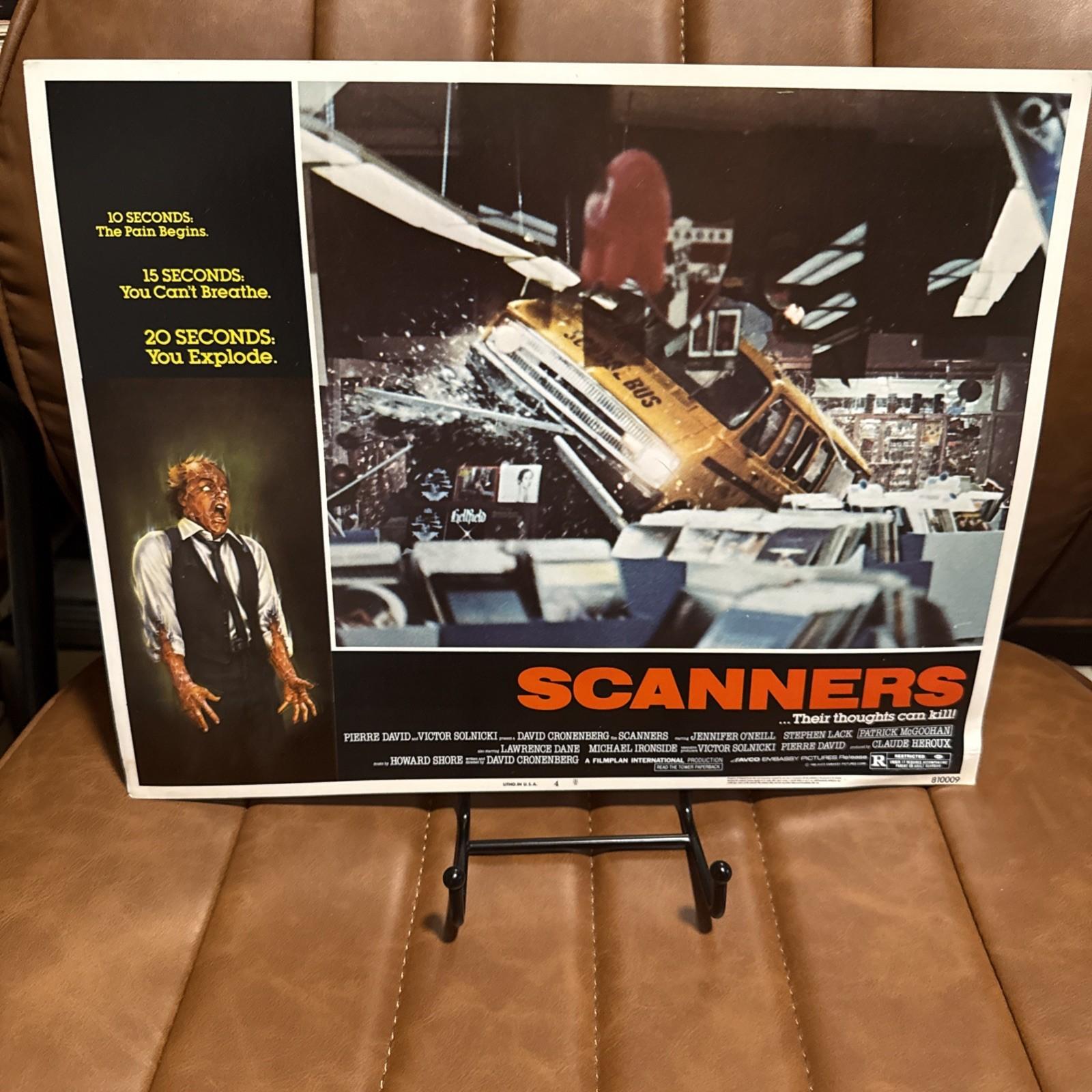 1981 Scanners Original Lobby Card #4-Jennifer O'Neill Stephen Lack  -11x14
