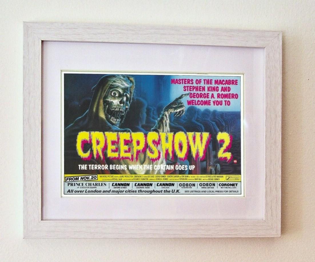 CREEPSHOW 2+FRAMED ORIGINAL PRESS AD MOVIE POSTER+1987