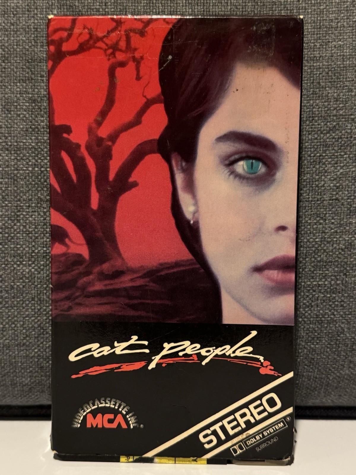 Cat People 1982 VHS MCA Rare Brown Flap Variant Former Rental 1st Release