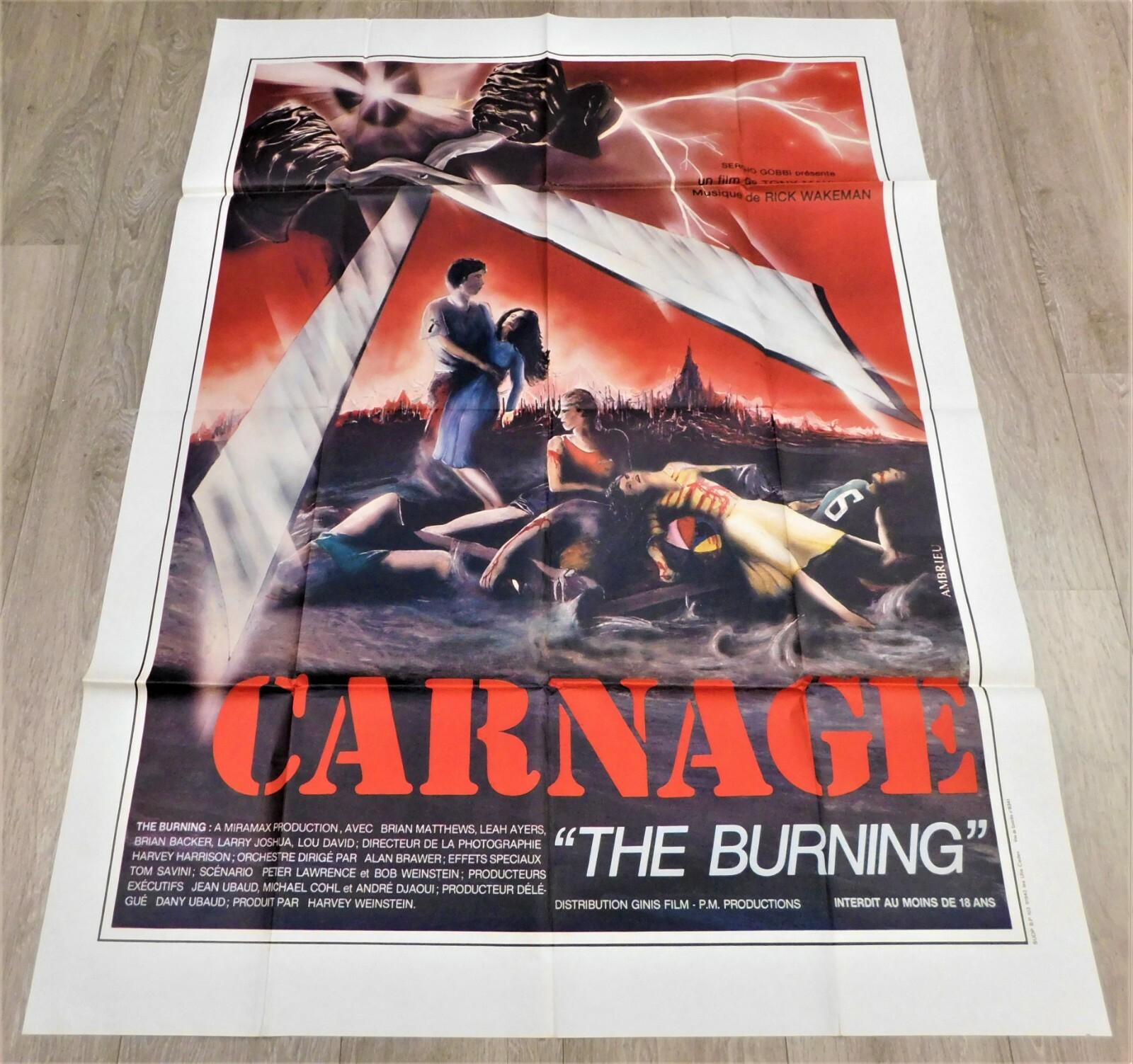 The Burning French Movie Poster Original 47"63" 1981 Holly Hunter