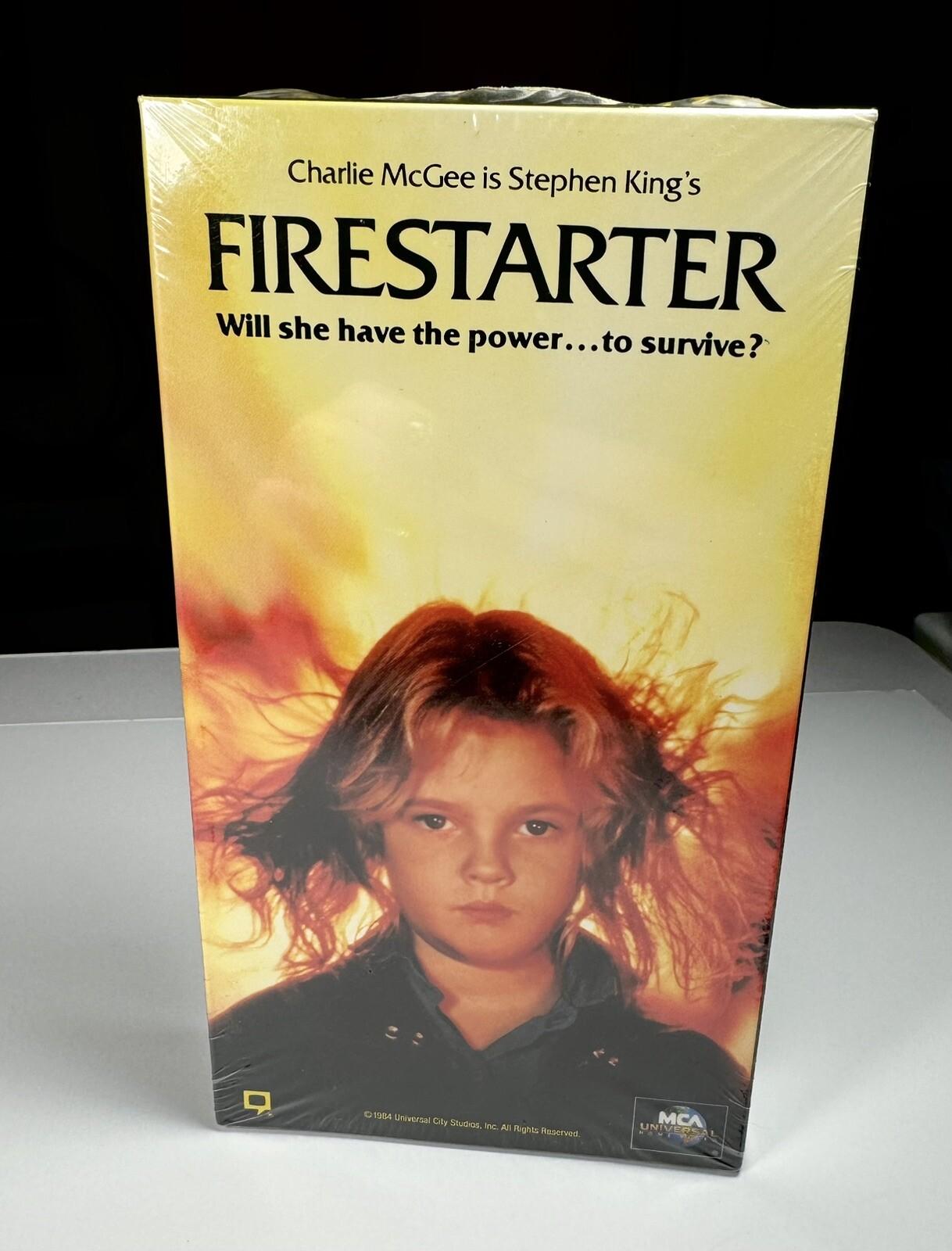 Vintage 1984 Stephen King's Firestarter (1992 Release) Cult Classic VHS Sealed!
