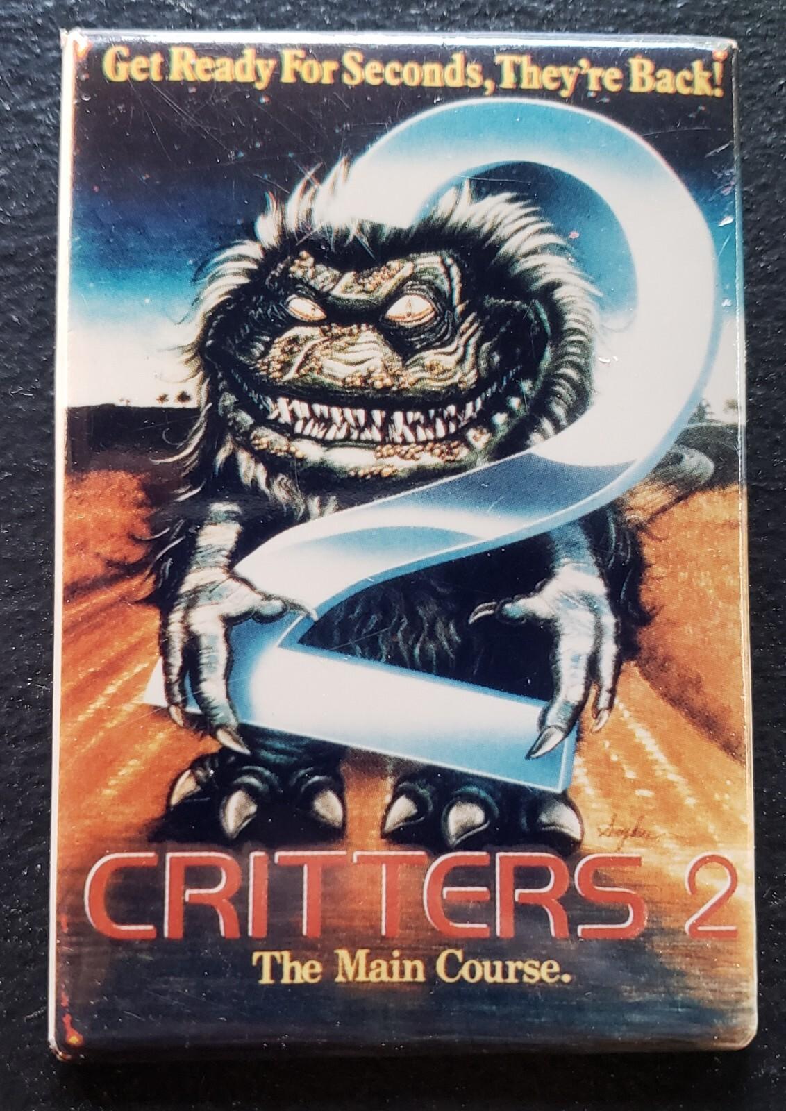 "Critters 2 The Main Course" Movie Promo Button -1988 Original 