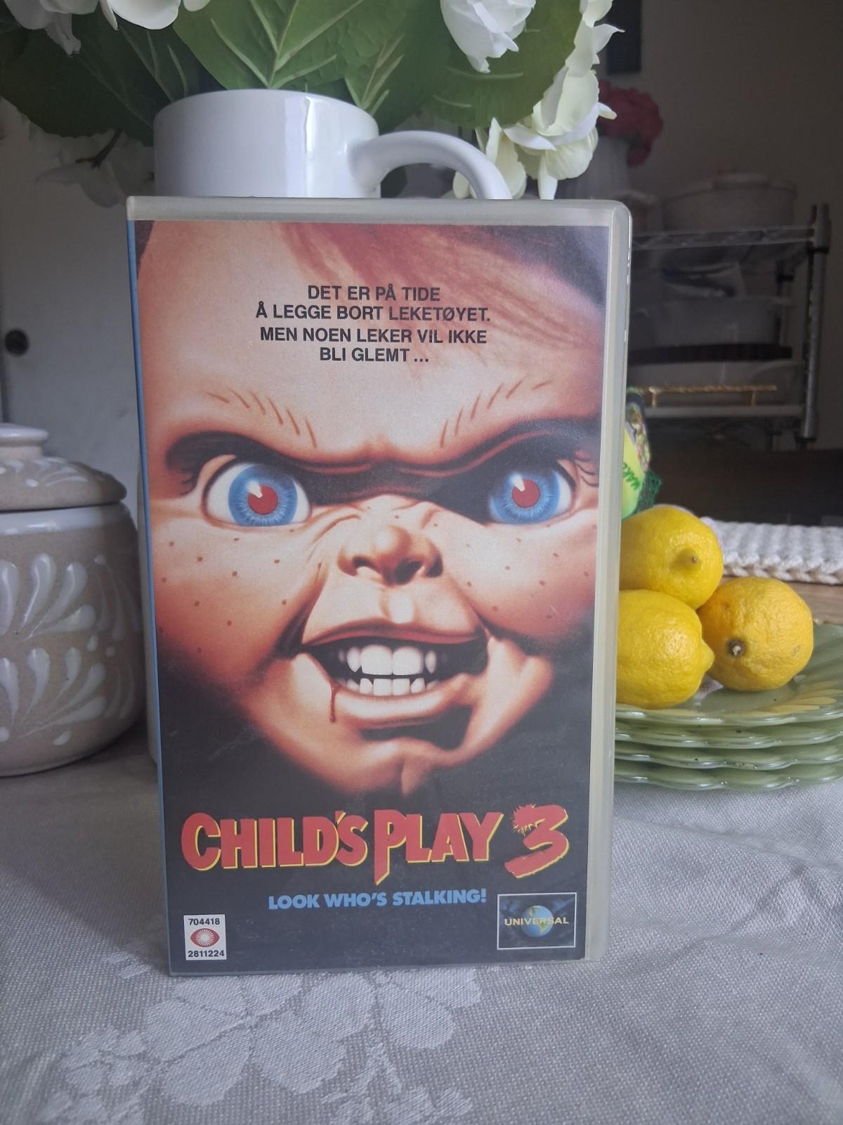 Child's Play 3 Vintage International Vhs Horror From Norway, Please Read Descrit