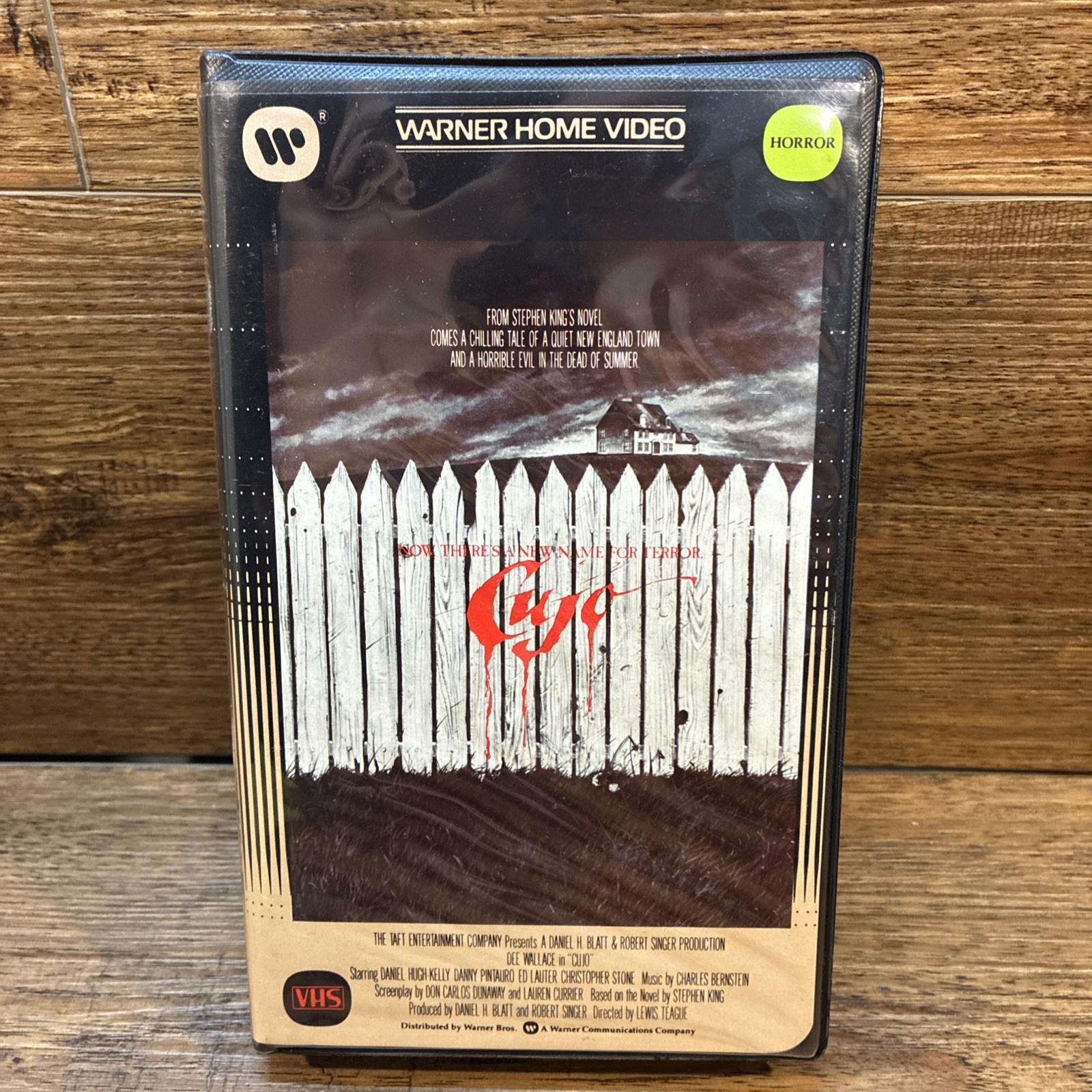 Cujo (VHS) Horror, Clamshell, Former Rental, Original Release, Stephen King Read