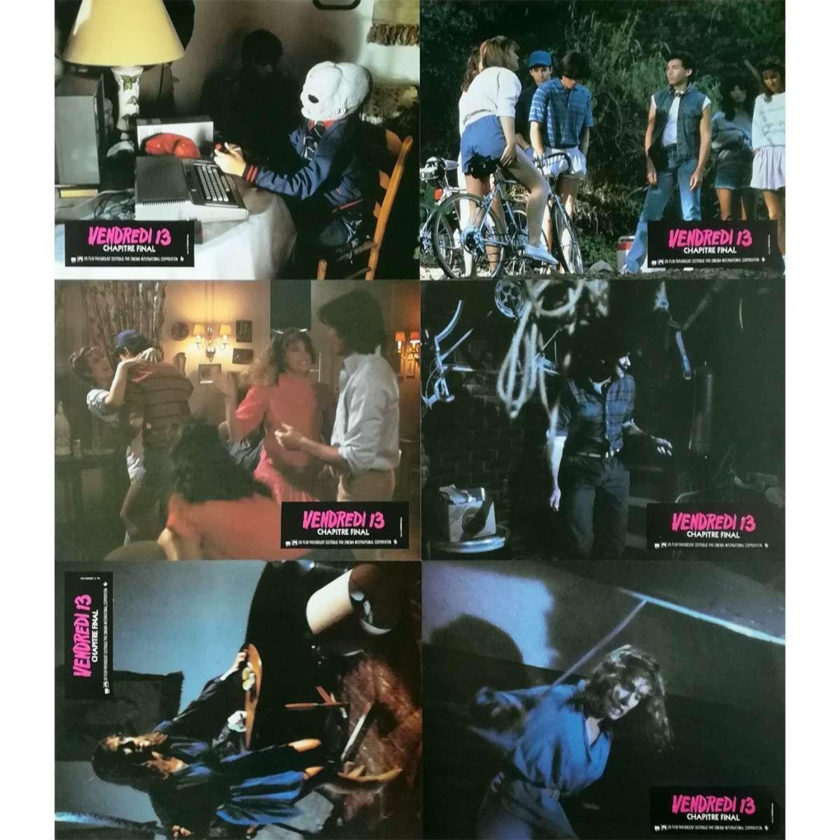 FRIDAY THE 13TH THE FINAL CHAPTER Original Lobby Cards x7 - 9x12 in. - 1984 - Jo