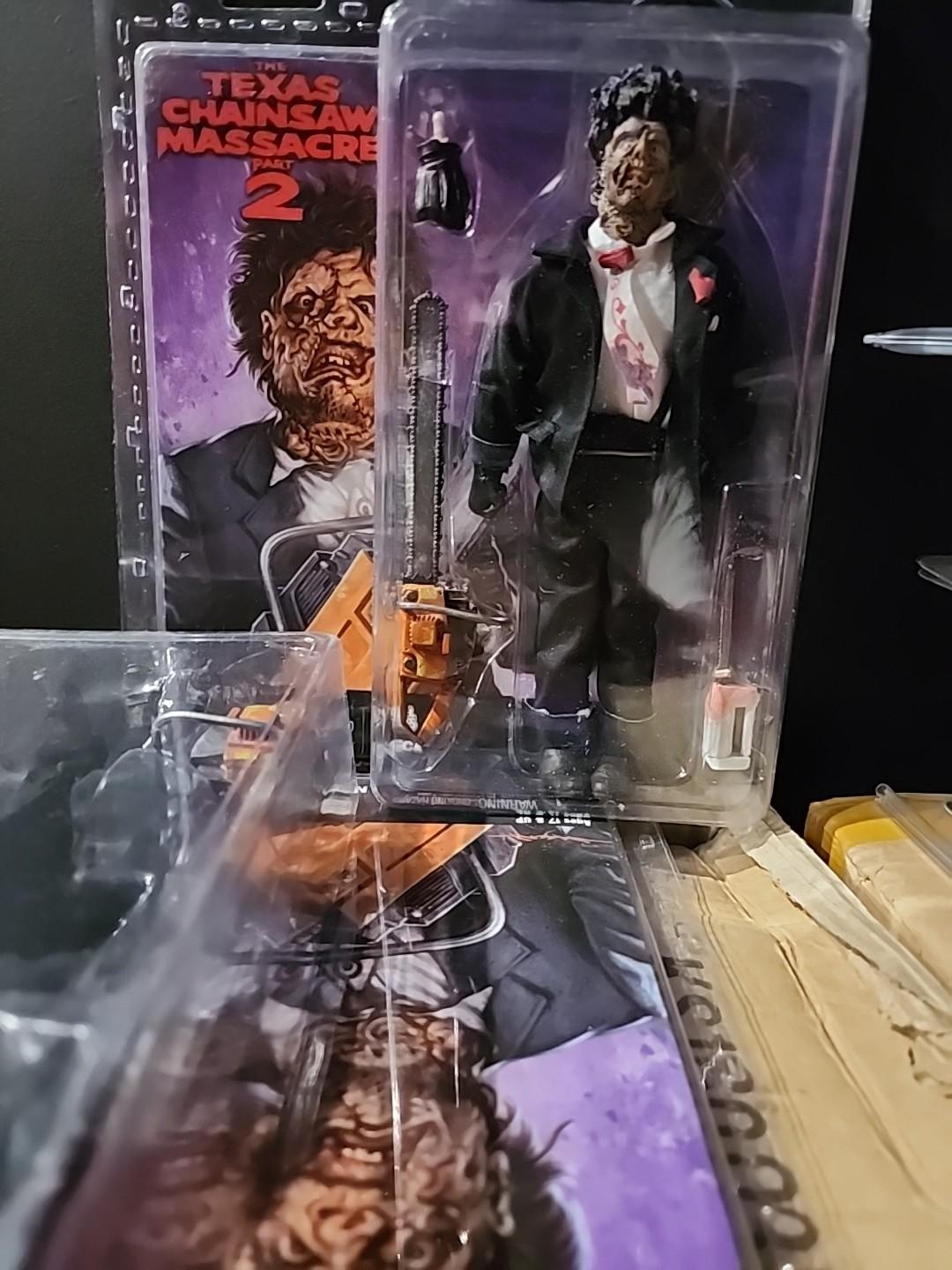 The Texas Chainsaw Massacre 2 Leatherface Figure New Sealed NECA retro Cloth
