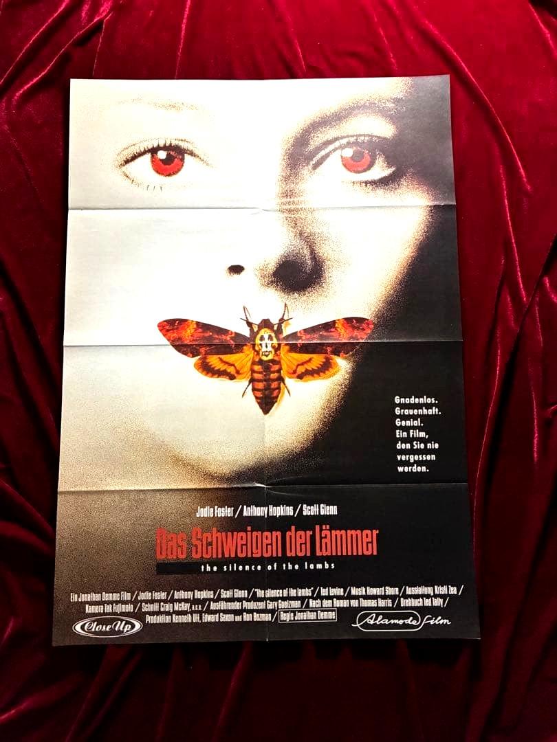 Silence of the Lambs Poster 1991 German A1 Original Vintage Movie Rare