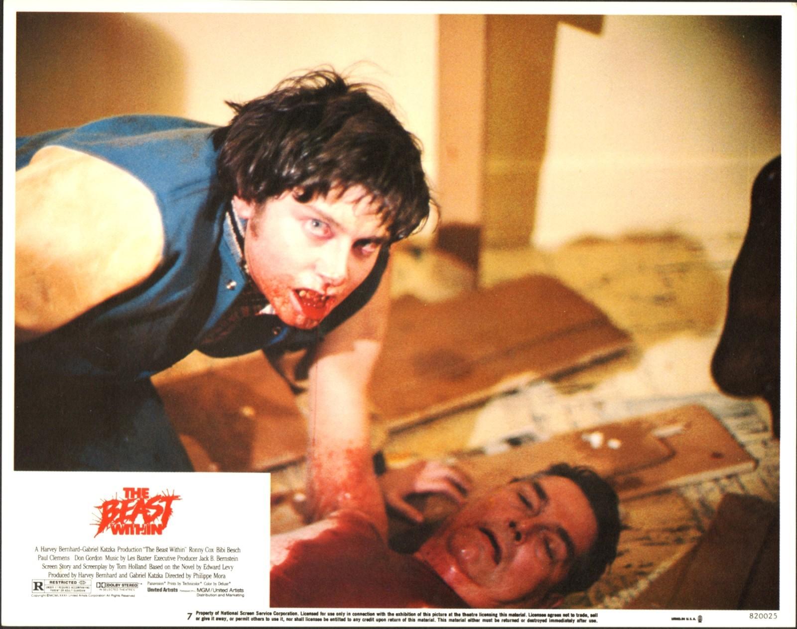 BEAST WITHIN - 1982 - Original 11x14 Lobby Card #7- HORROR | BLOOD | CREATURE