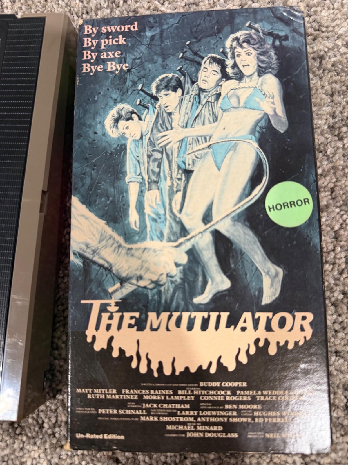 VHS THE MUTILATOR 1984 Vestron Video CULT HORROR MOVIE FILM RARE