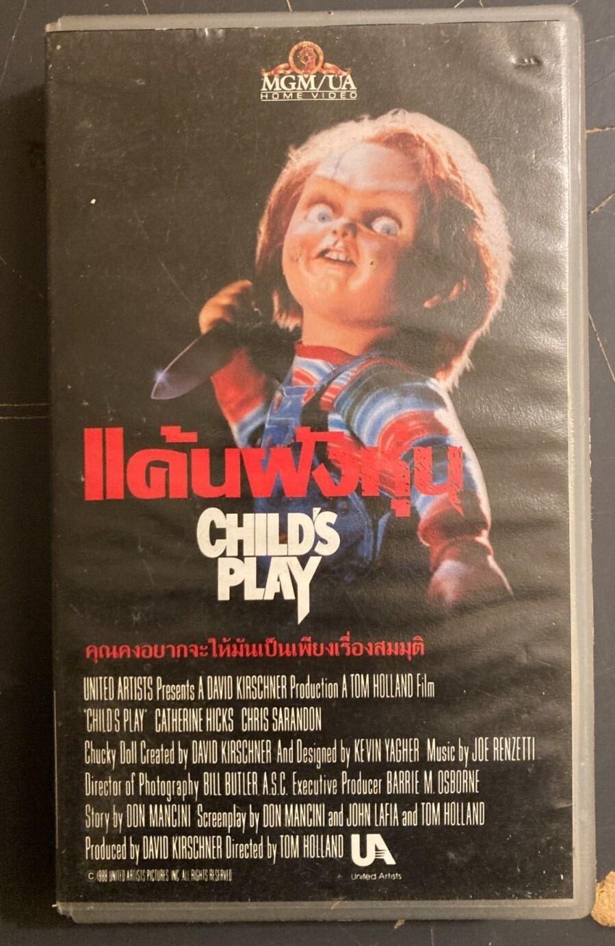Child's Play  VHS 1988 RARE Horror Thai Version PAL B Format Not a box cut