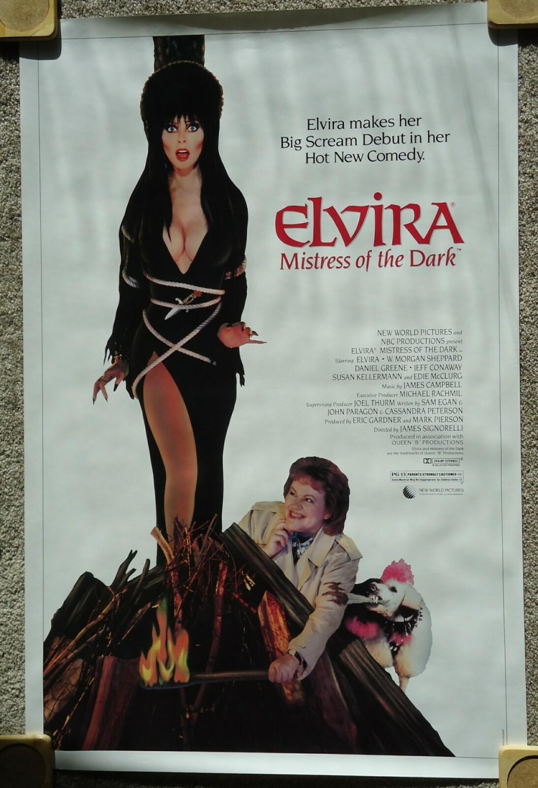 Elvira Mistress of the Dark SS Rolled Official Original US One Sheet 