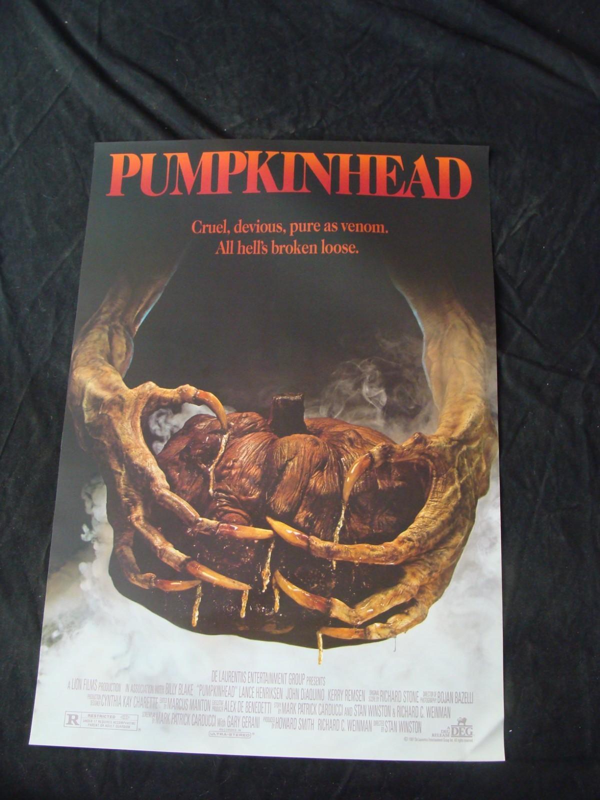 PUMPKINHEAD movie poster LANCE HENRIKSON STAN WINSTON original 1987 rare 22x32