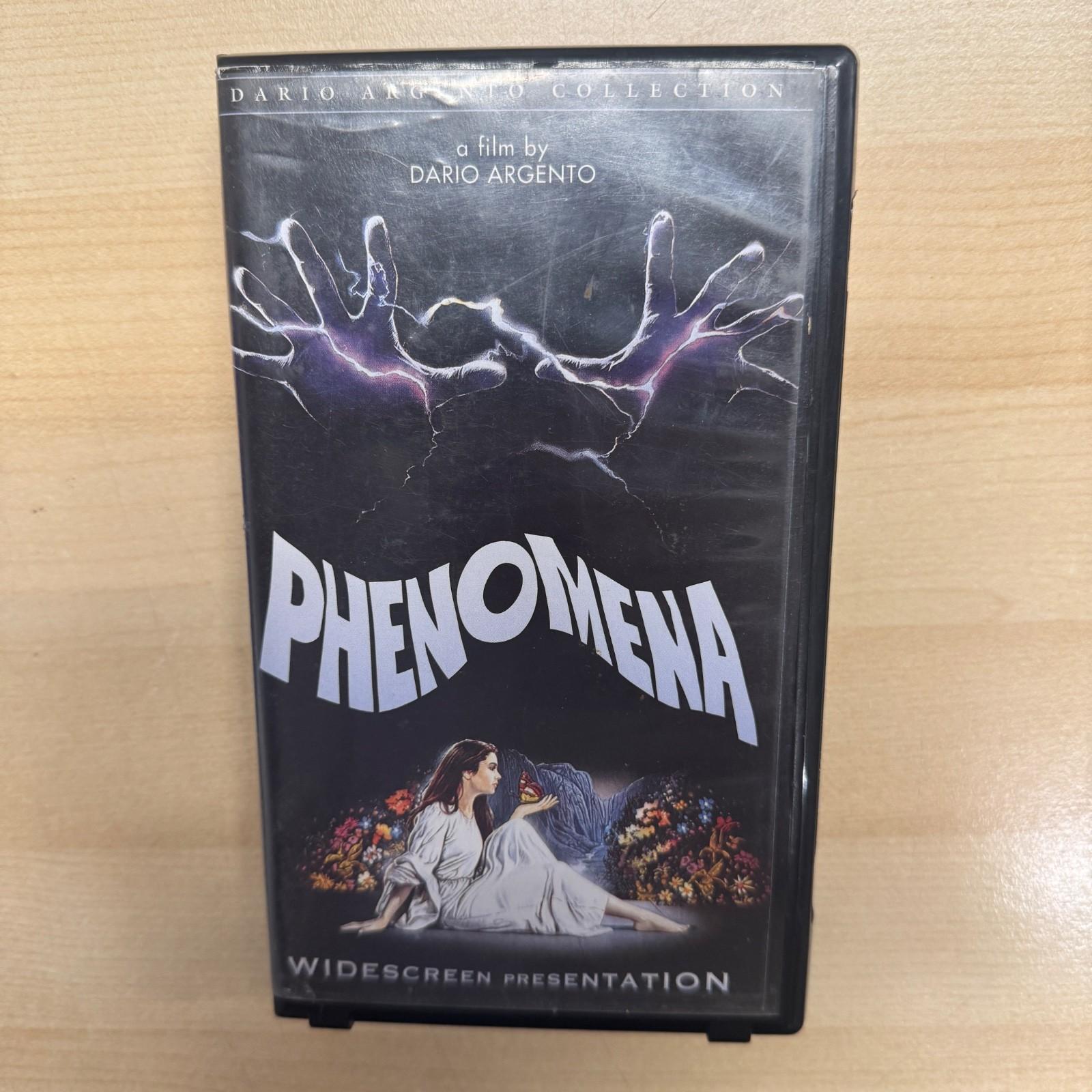 Phenomena VHS Tape 1984 1999 Dario Argento Creepers Anchor Bay Horror Film Rare