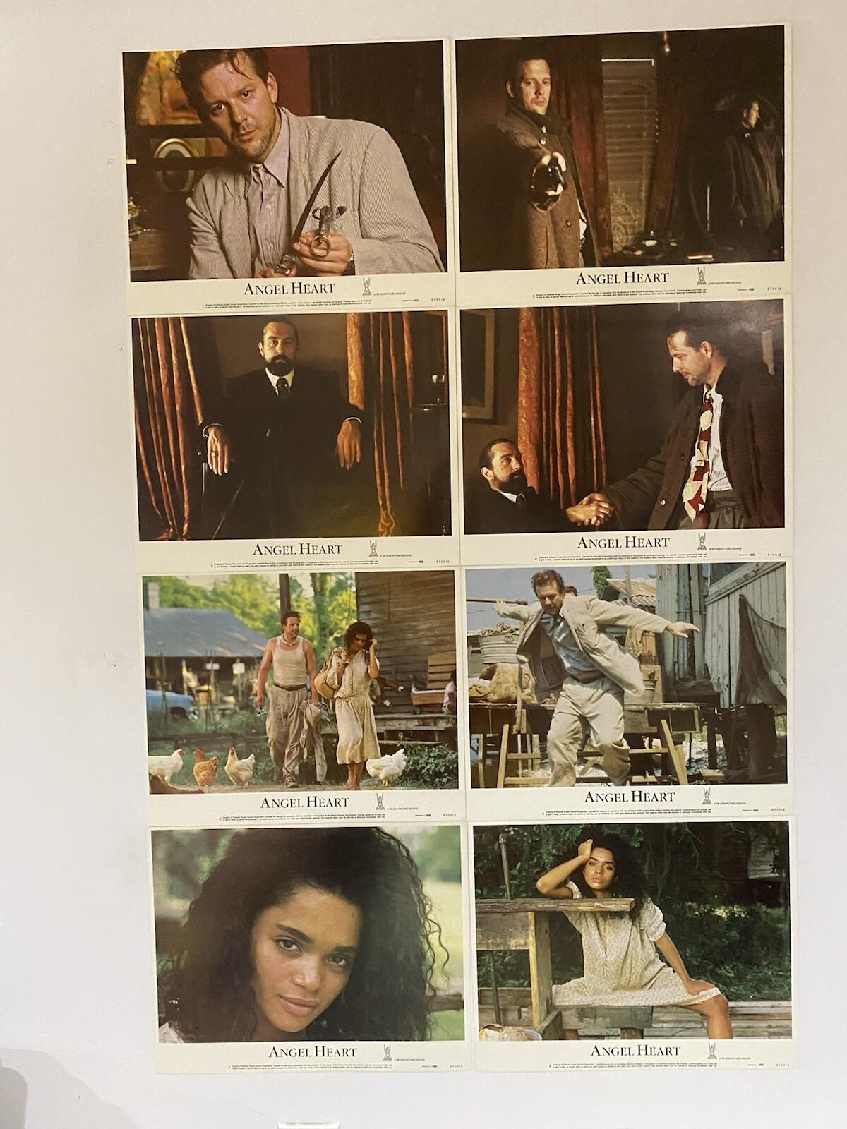 Angel Heart 1987 Vintage Lobby Card Set with Robert De Niro & Mickey Rourke