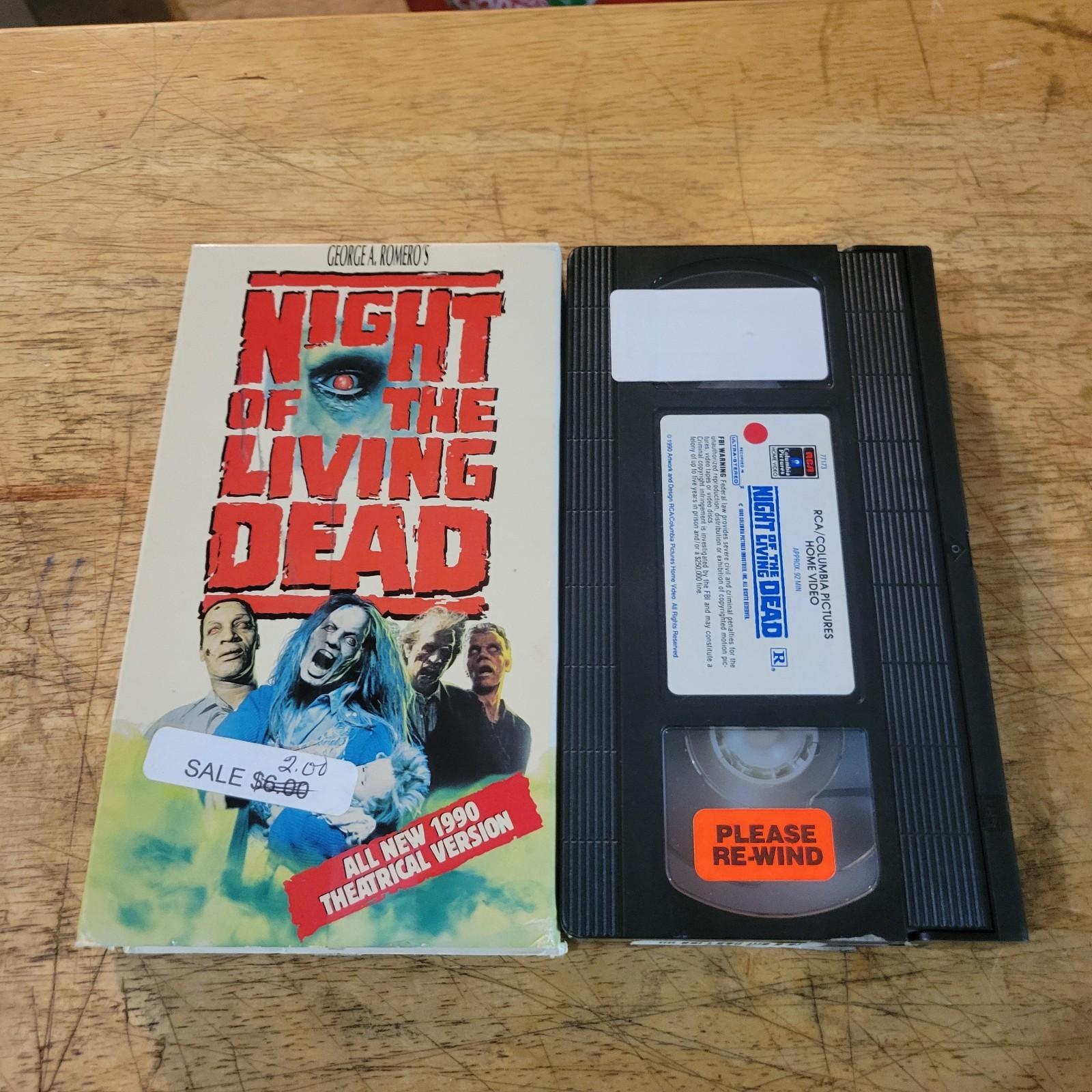Night Of The Living Dead - 1990 Remake - Vintage 1996 VHS Tape Horror Movie