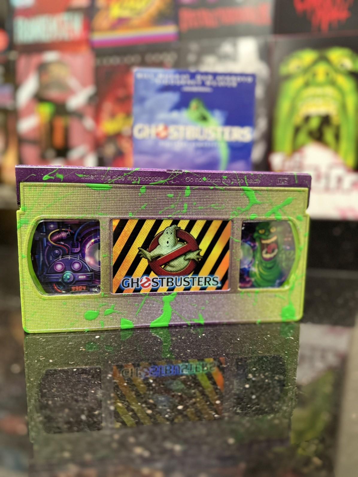 Ghostbusters (1984) VHS – Original Tape w/ Custom Slimer Shell Swap 