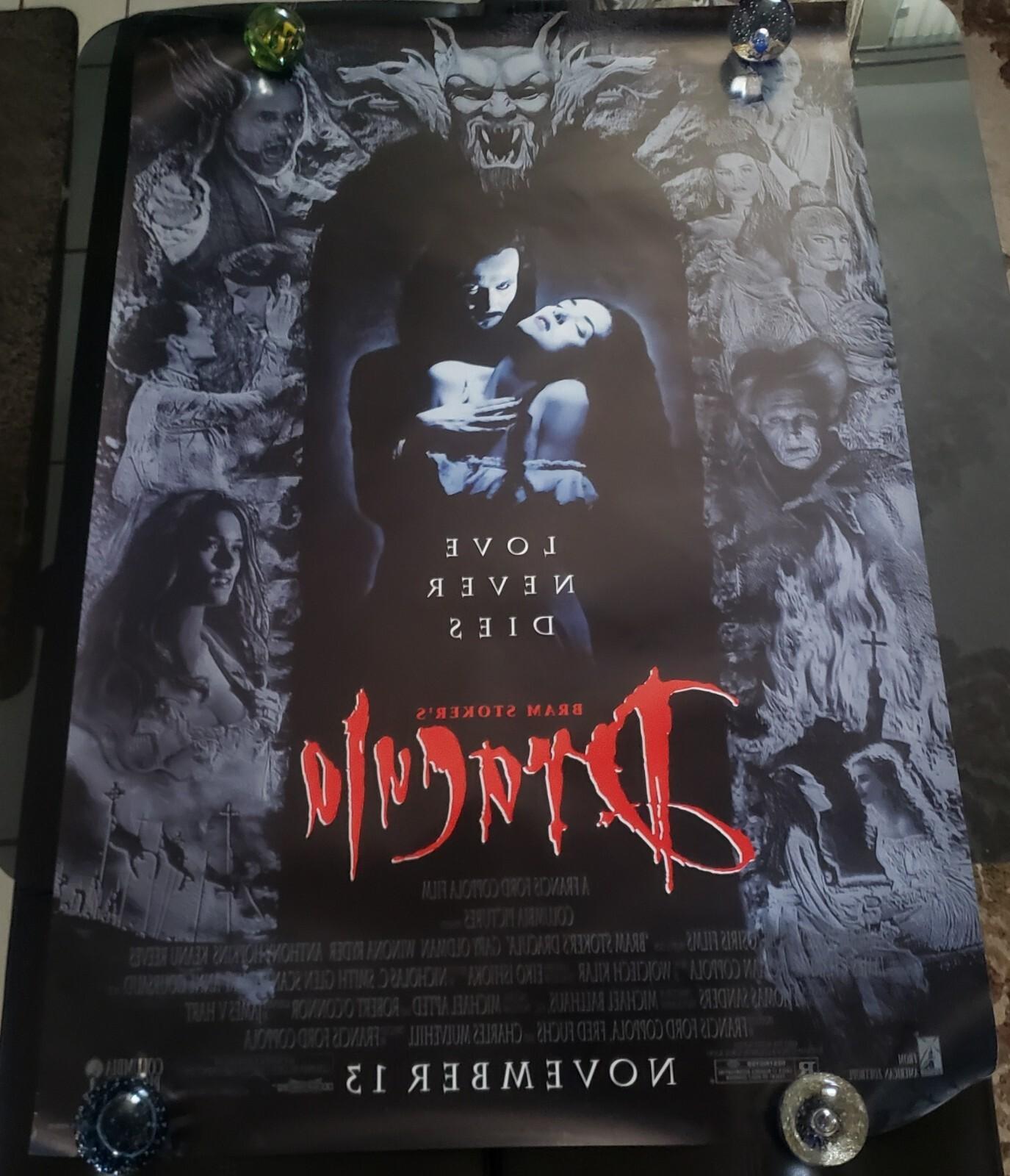 1992 BRAM STOKER'S DRACULA  ORIGINAL ROLLED  D/S MOVIE Poster REEVES HOPKINS