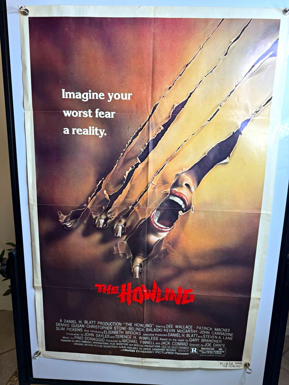The Howling 1981 Original 27x41 One Sheet Horror Poster Joe Dante NSS(#56)
