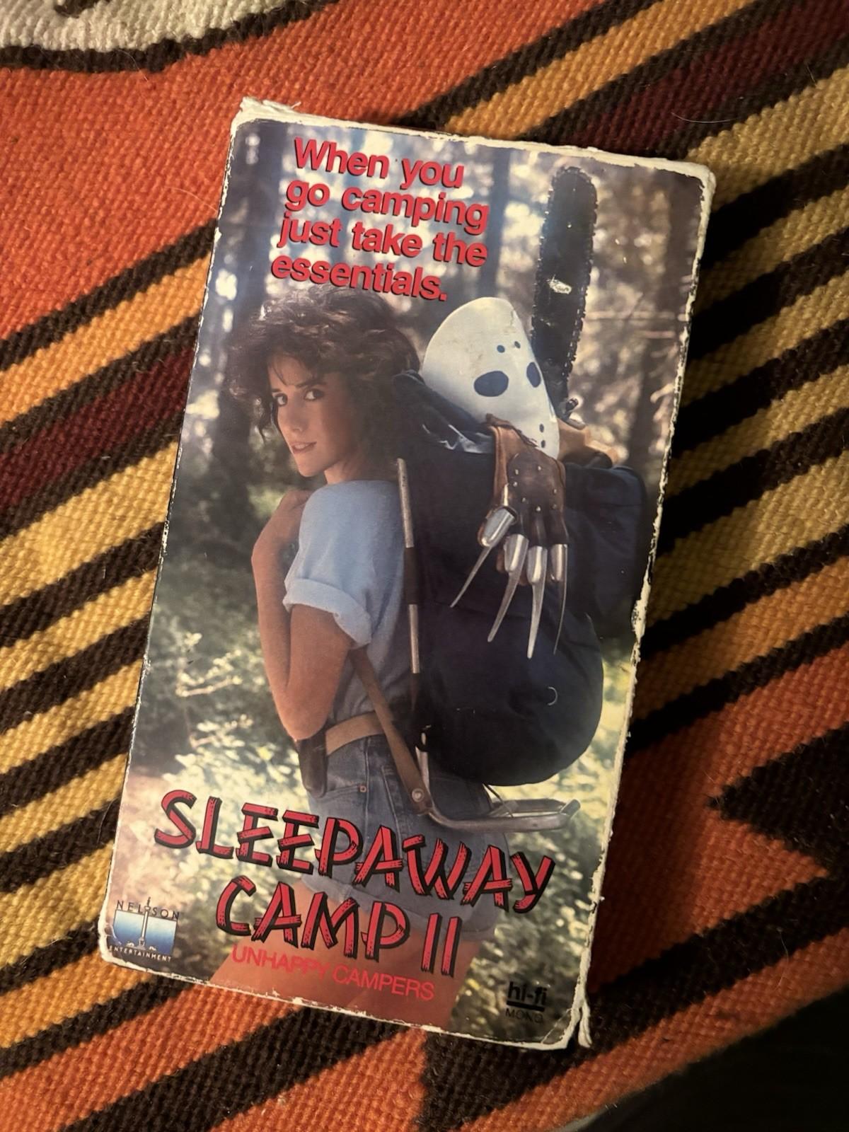 Sleepaway Camp 2: Unhappy Campers VHS Nelson Entertainment
