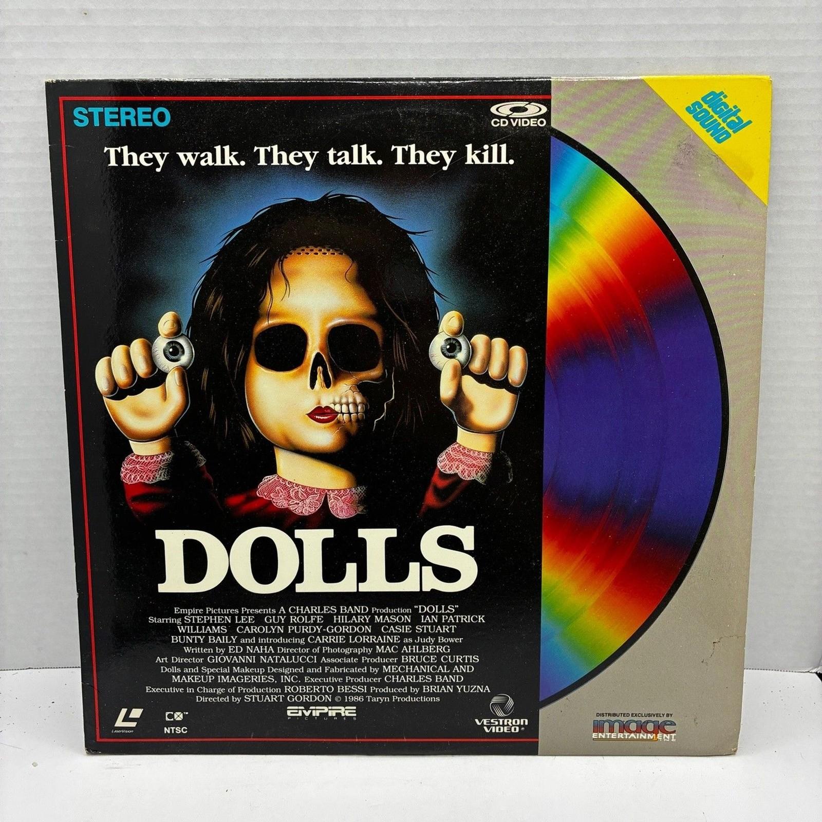 DOLLS LaserDisc 1987 Horror Stuart Gordon Empire Pictures Image Entertainment
