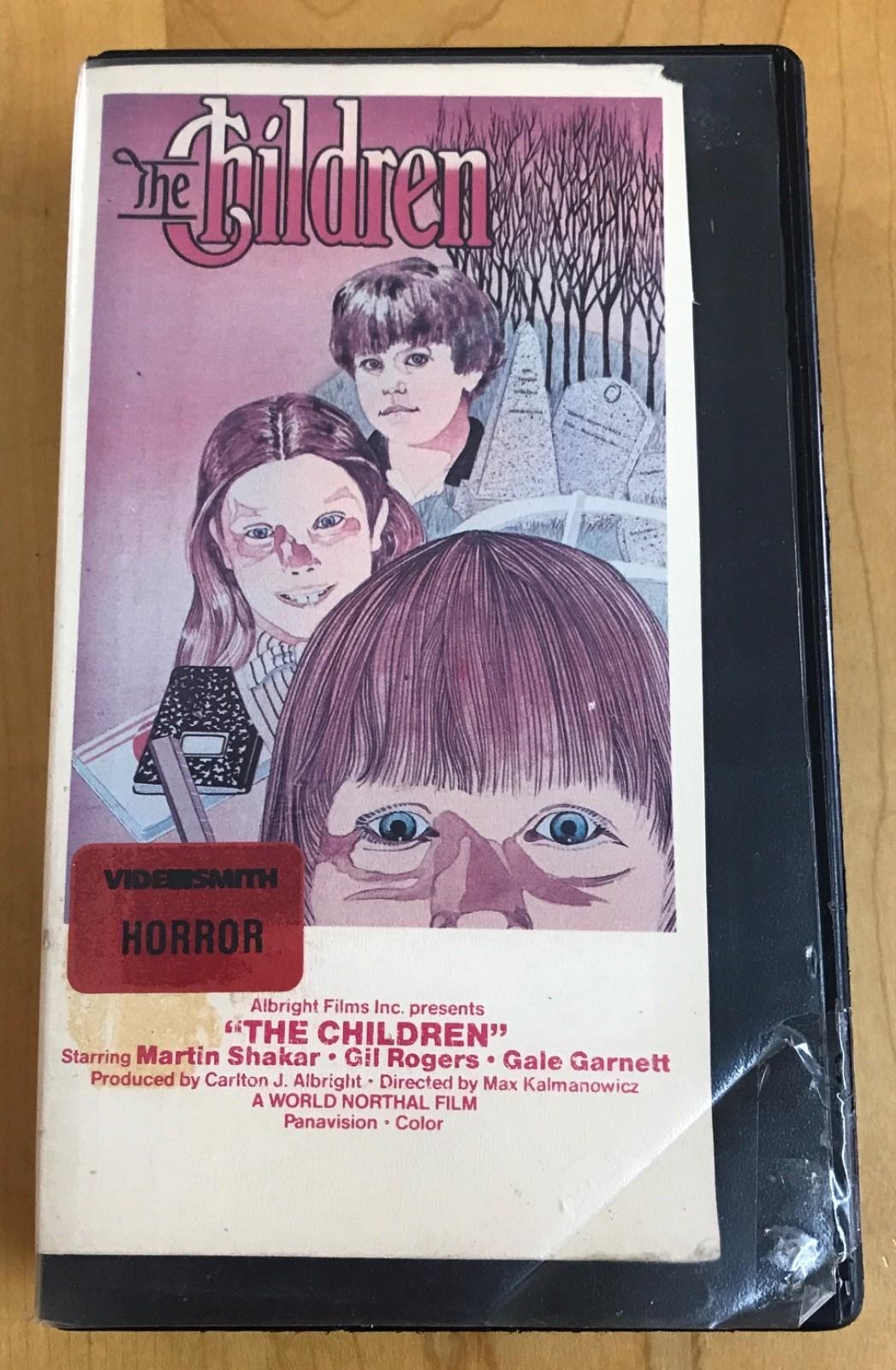 The Children VHS Rare cult horror movie 1980 Vestron video 1984 cut box working