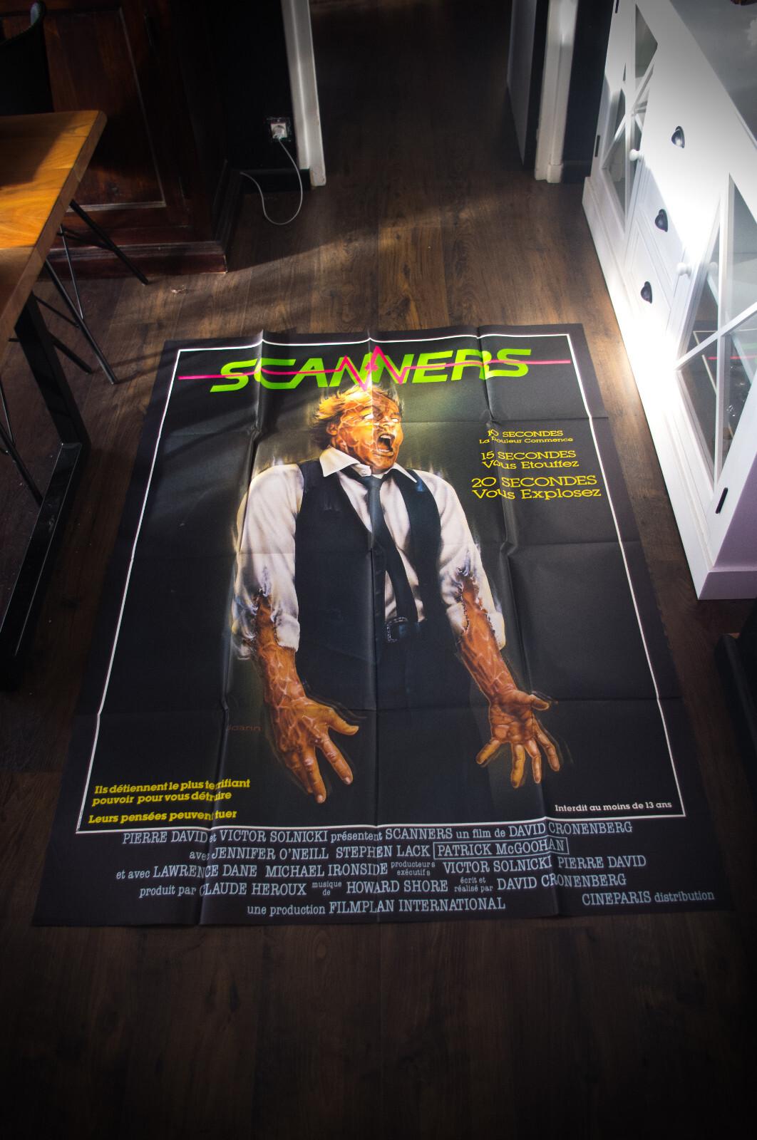 SCANNERS David Cronenberg French Grande Vintage Movie Poster Original 1981