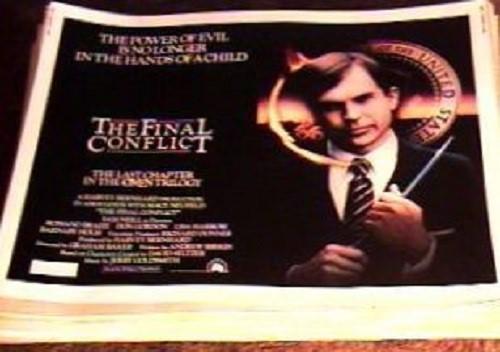 THE FINAL CONFLICT ORIGINAL MINT ROLLED 22X28 MOVIE POSTER HALF SHEET 1981 OMEN 