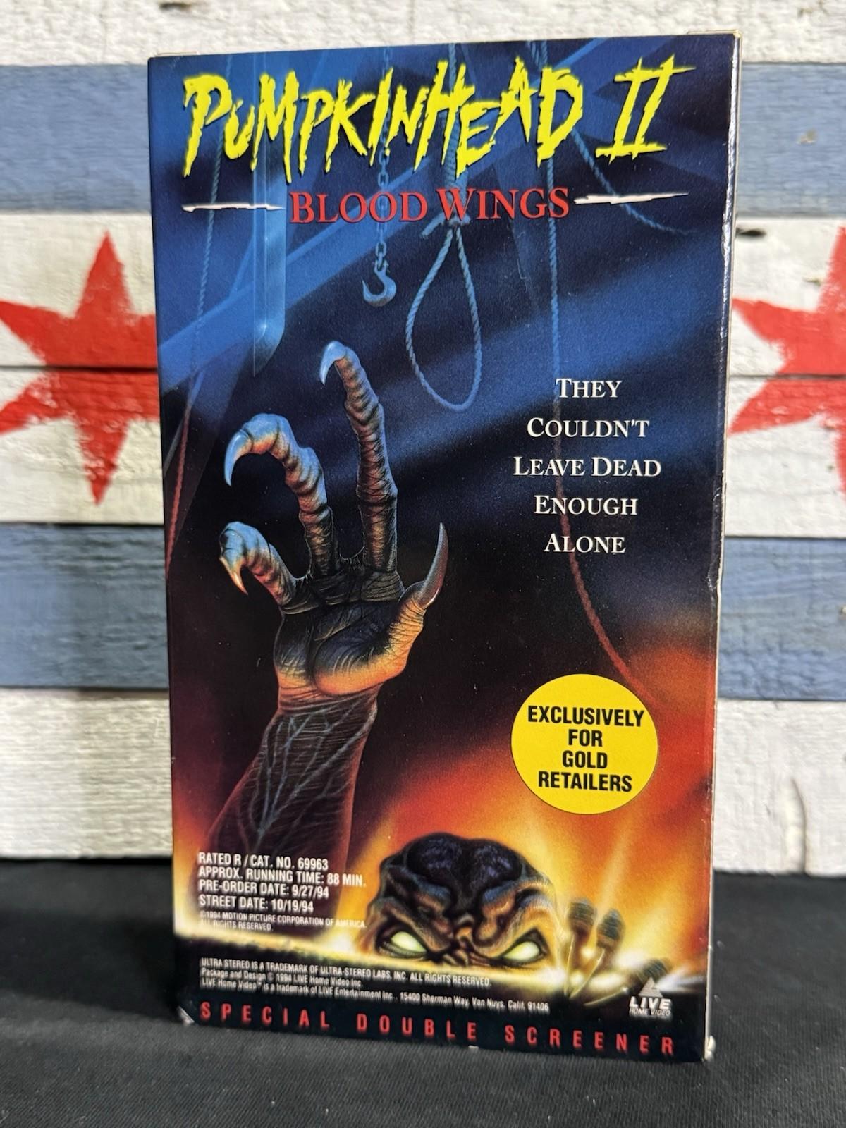Pumpkinhead 2 & Army Of One Double Promo Screener VHS