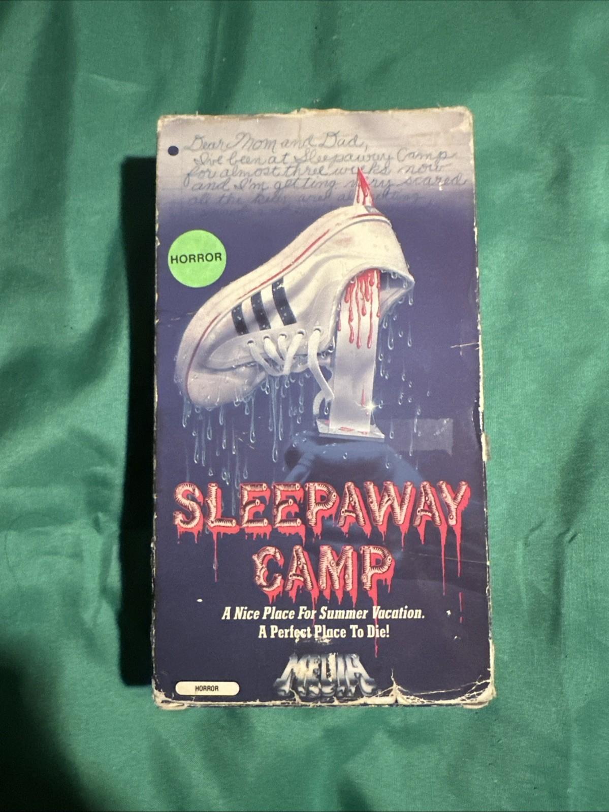 Sleepaway Camp VHS Uncut Box RARE Media Release