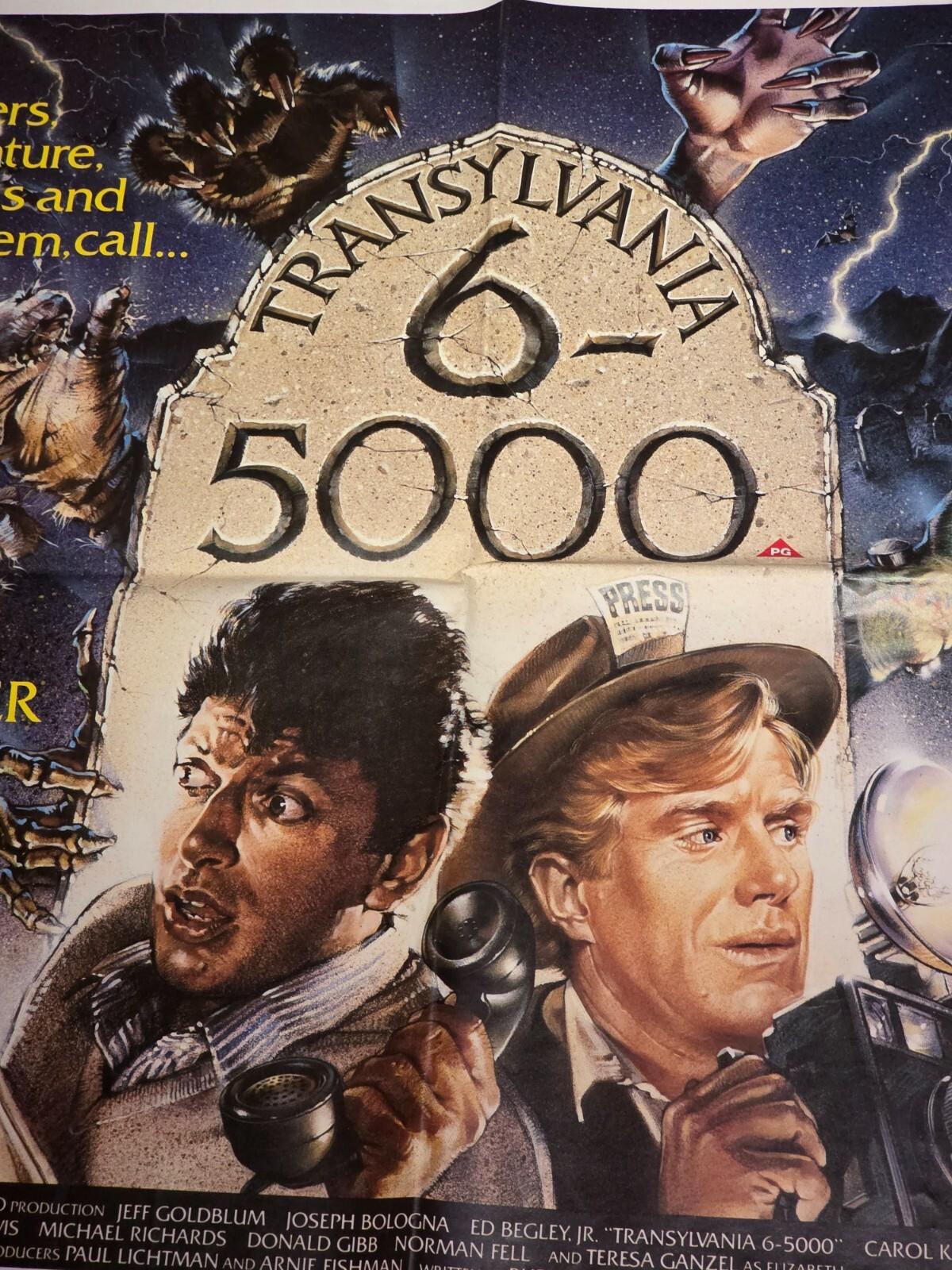 Transylvania 6-5000 (1985) QUAD - Artwork by Rick Farrell - Original UK Poster