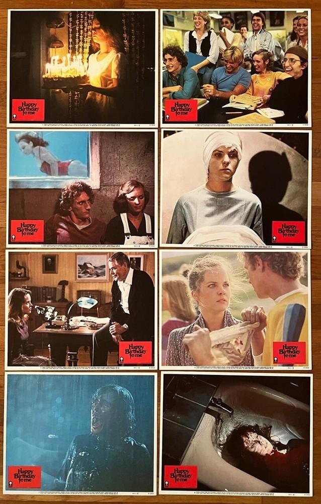 HAPPY BIRTHDAY TO ME ORIGINAL MINT UNUSED 11X14 LOBBY CARD SET 1981