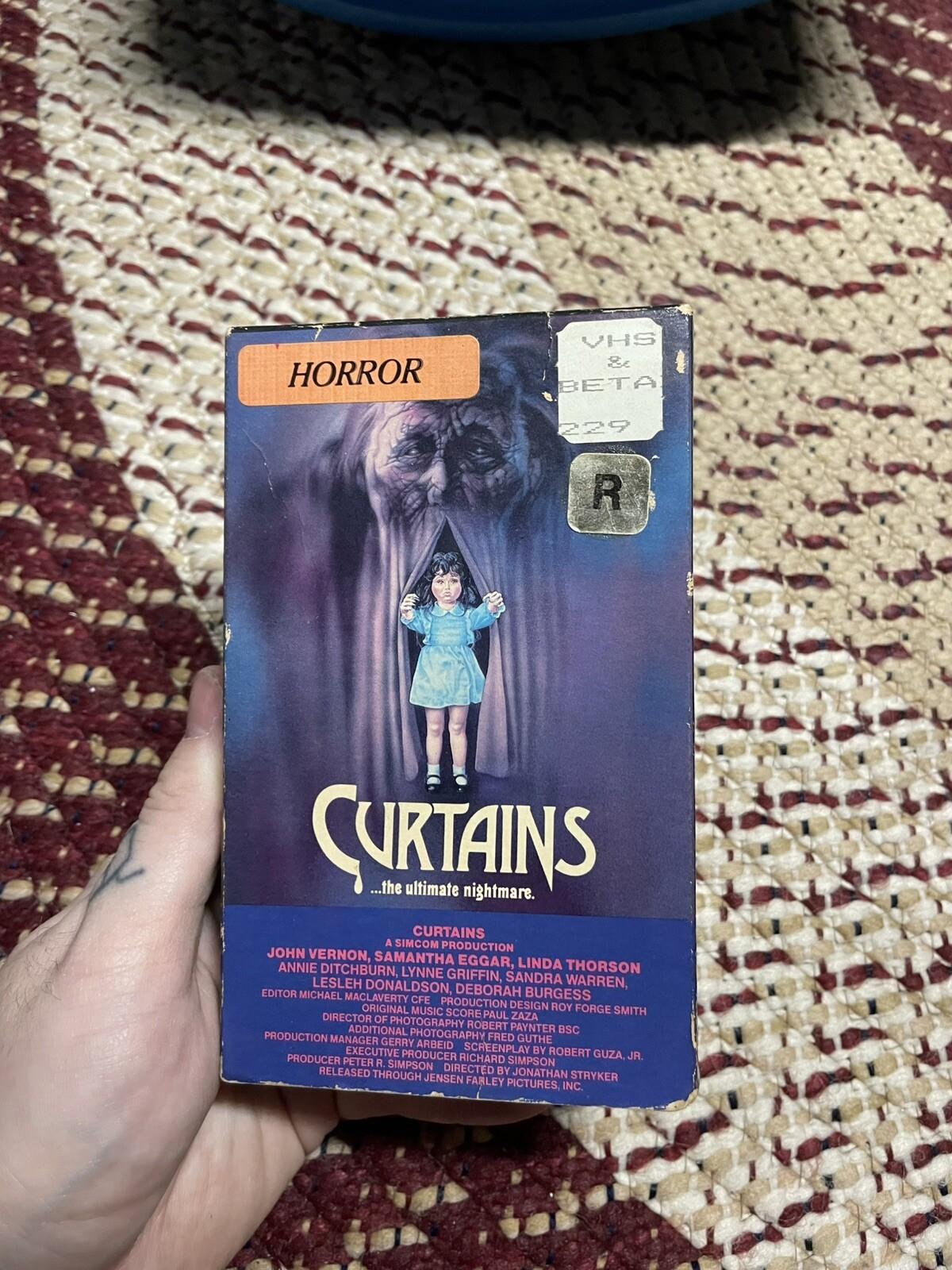 Curtains Beta Not VHS Rare Horror Slasher Vestron Video