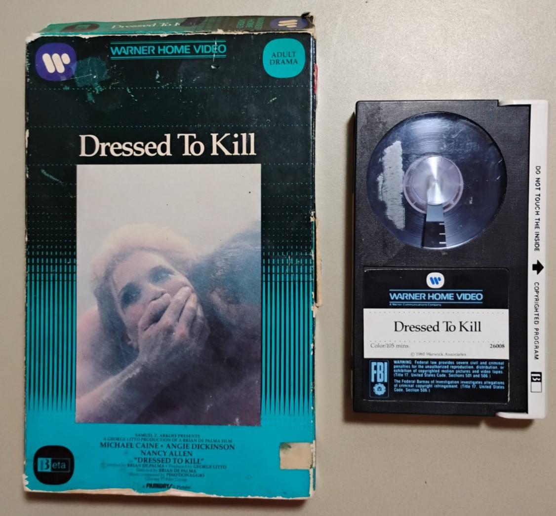Dressed To Kill Betamax NOT VHS Movie 1980 Big Box Uncensored Version