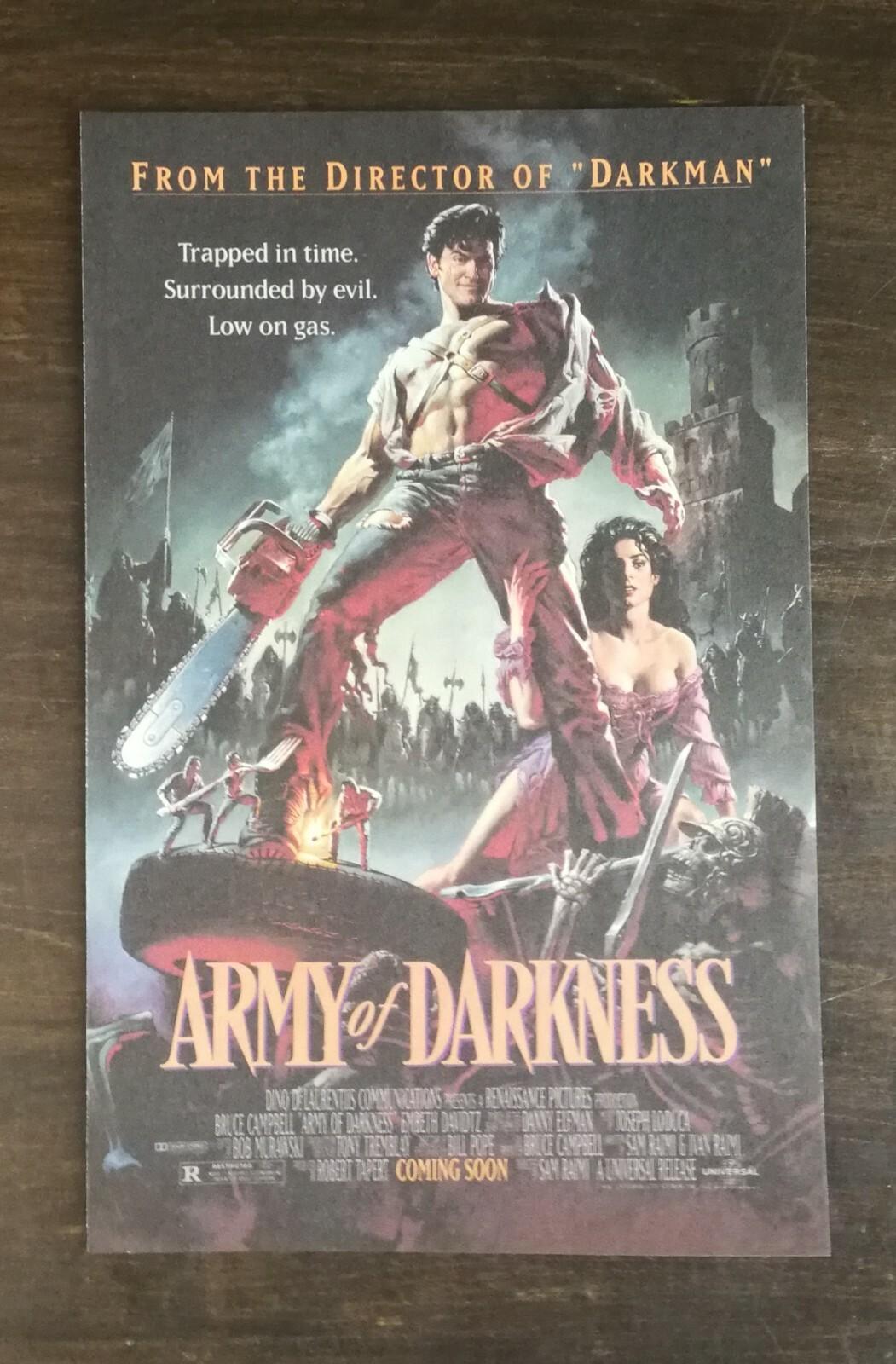 1993 Army of Darkness  Full Page Movie Poster Original Color Ad
