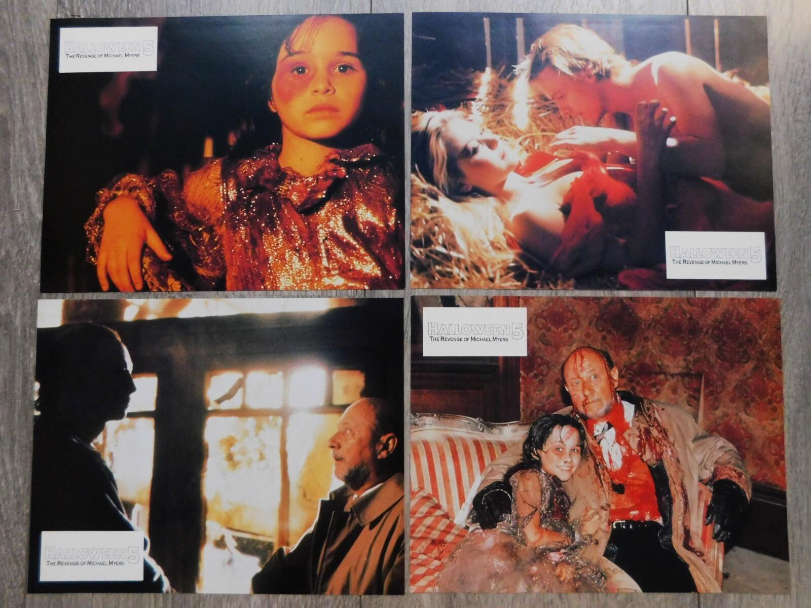 Halloween 5 The Revenge of Michael Myers 6 Original French Lobby Cards 8/10 1989