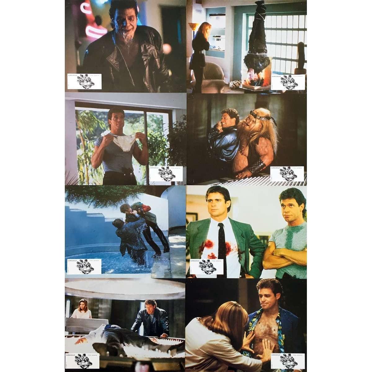 DEAD HEAT Original Lobby Cards x8 - 9x12 in. - 1988 - Mark Goldblatt, Treat Will
