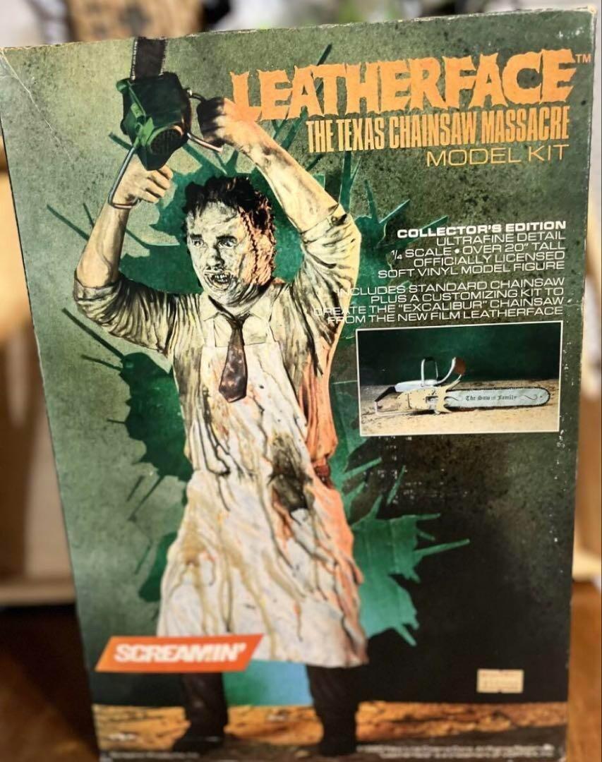 LEATHERFACE THE TEXAS CHAINSAW MASSACRE MODEL KIT 1/8 Scale SCREAMIN’ DEAD STOCK