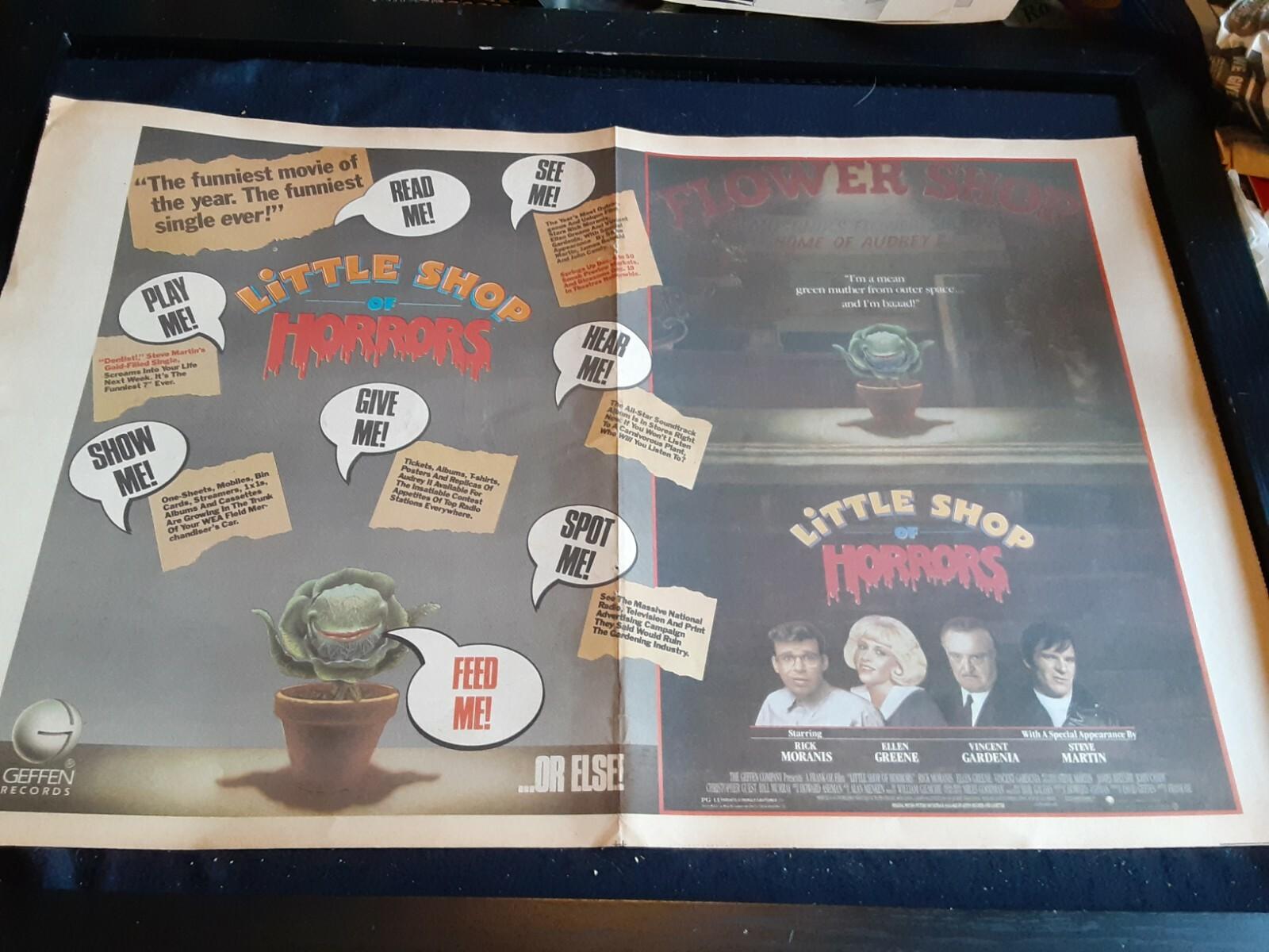 Little Shop Of Horrors Rare Original Radio Promo Poster Ad Framed!
