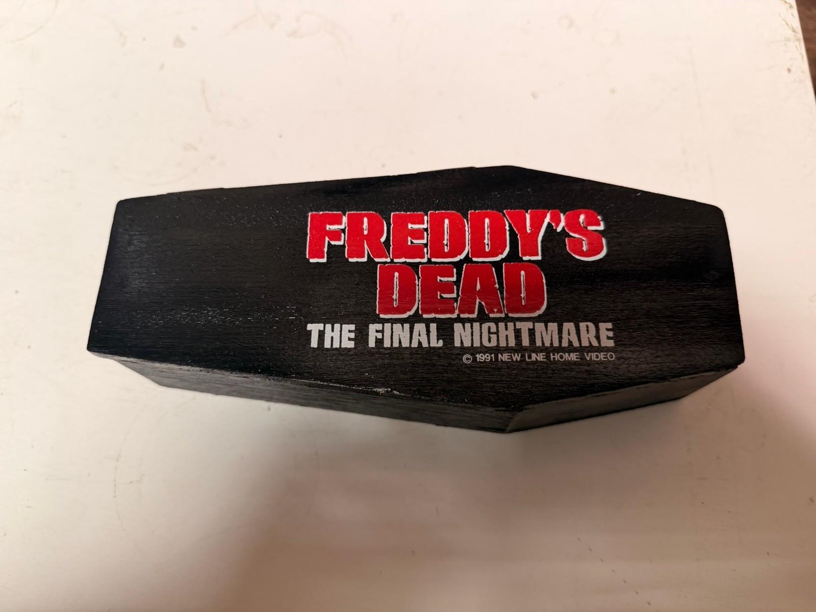 Freddy’s Dead The Final Nightmare 1991 Coffin Promo VHS Box New Line