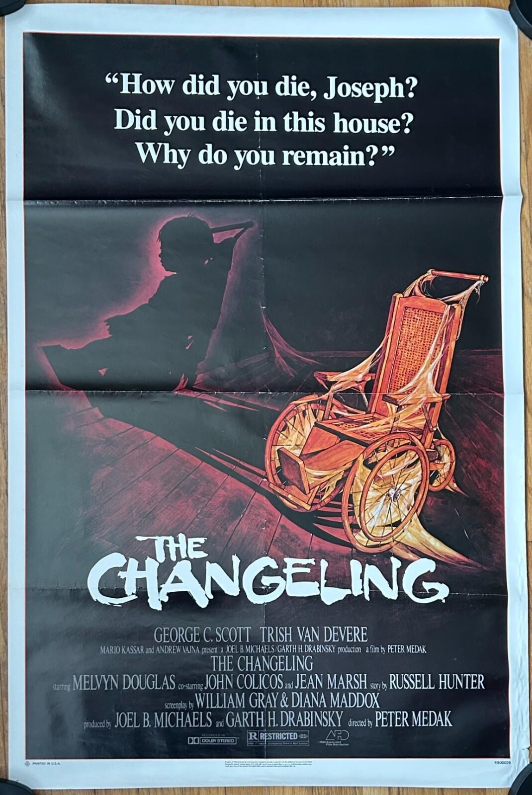1980 The Changeling 27x41 Movie Poster GEORGE C SCOTT ORIGINAL