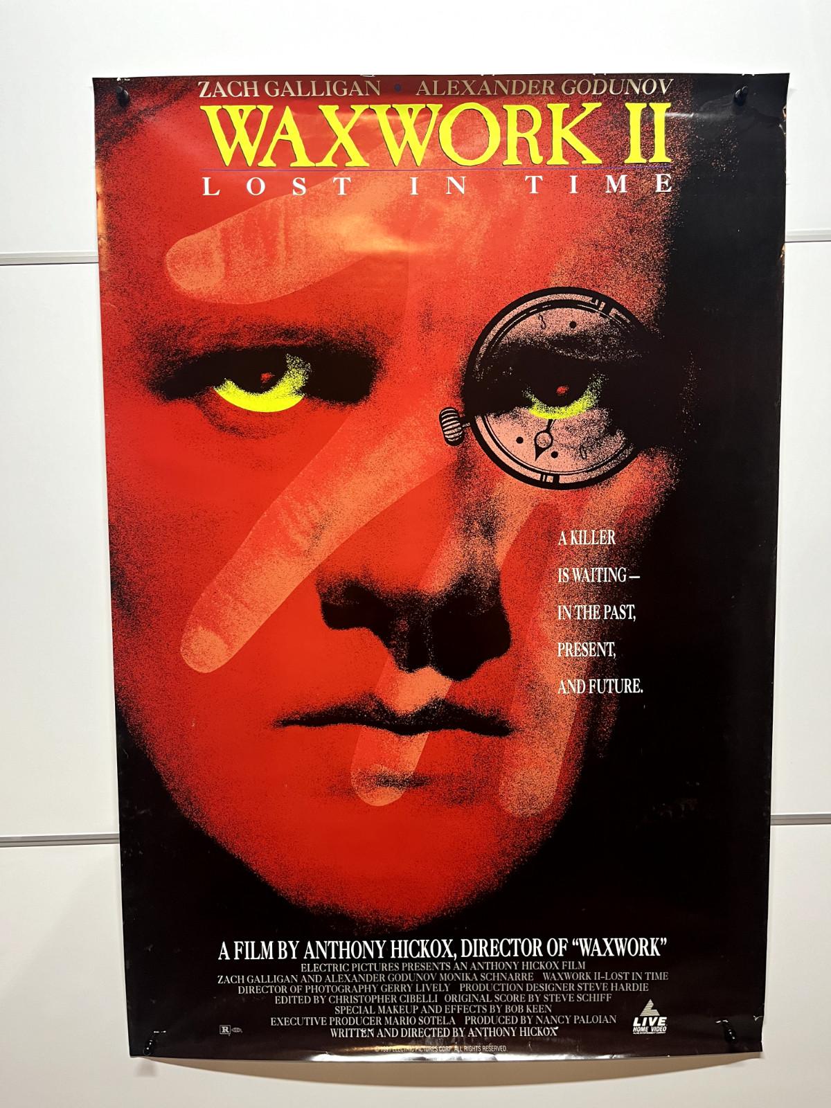 Poster: Waxwork 2 II Lost In Time (1992): original movie promo VHS 27x40